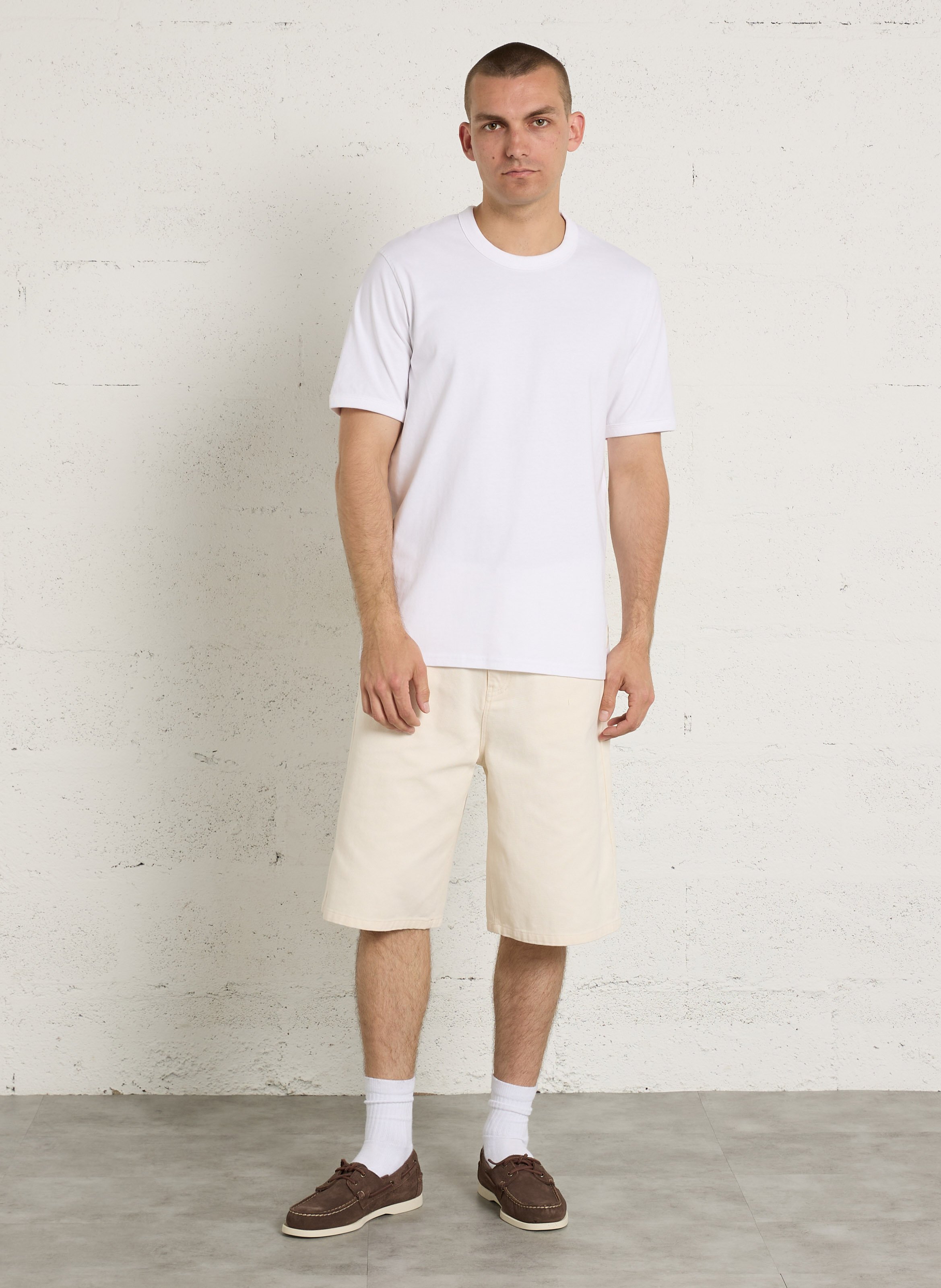 Oversized round-neck cotton T-shirt CHEVIGNON White