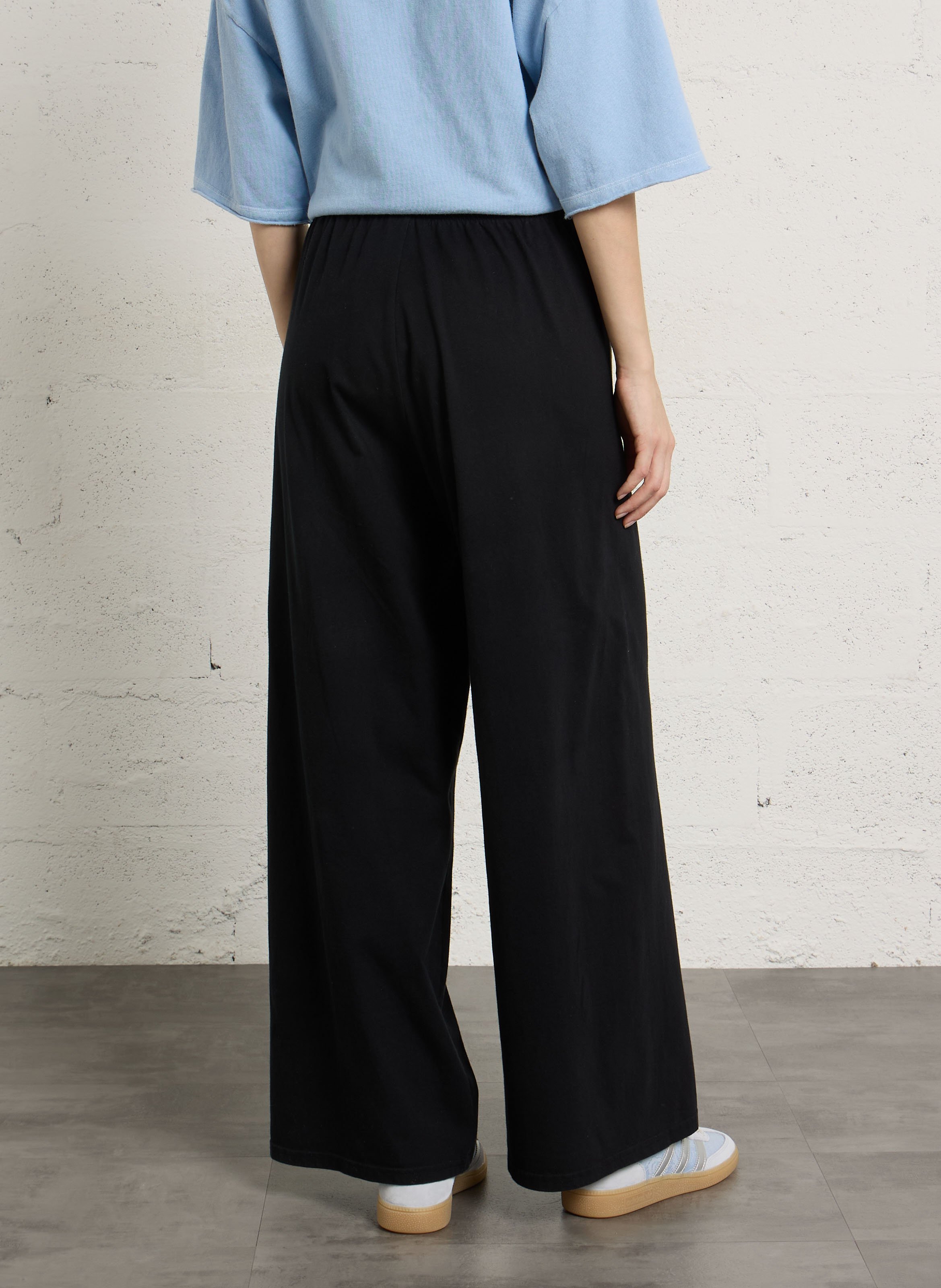 Weite Baumwoll-Jogginghose AMERICAN VINTAGE Schwarz