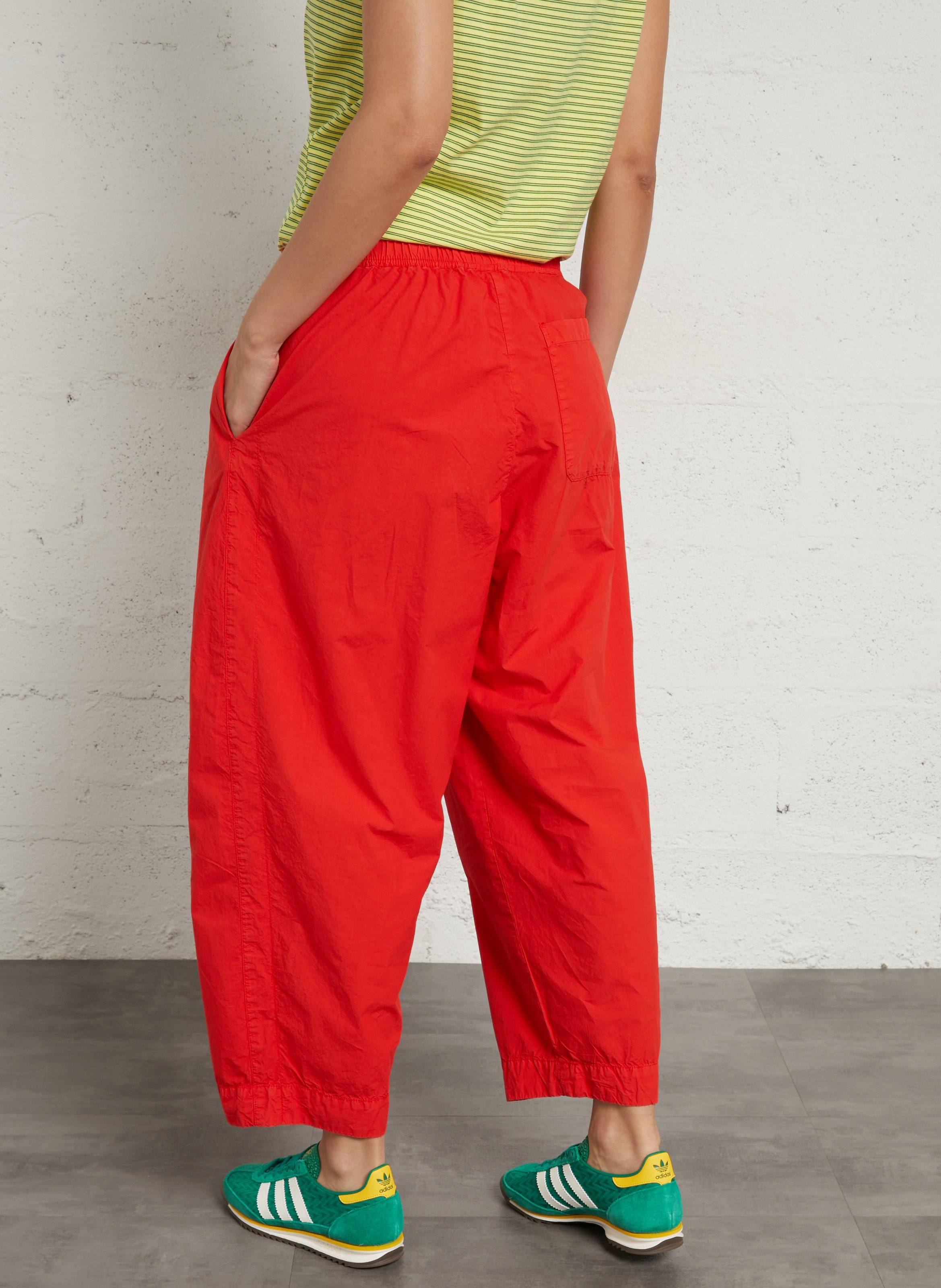 Pantalón deportivo de cintura alta liso AMERICAN VINTAGE Rojo