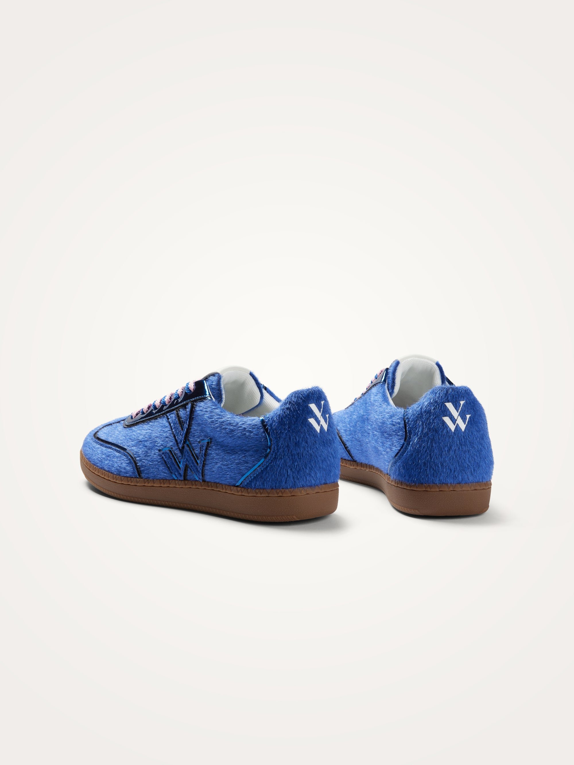 Sneakers with monogram on retro sole VANESSA WU Blue