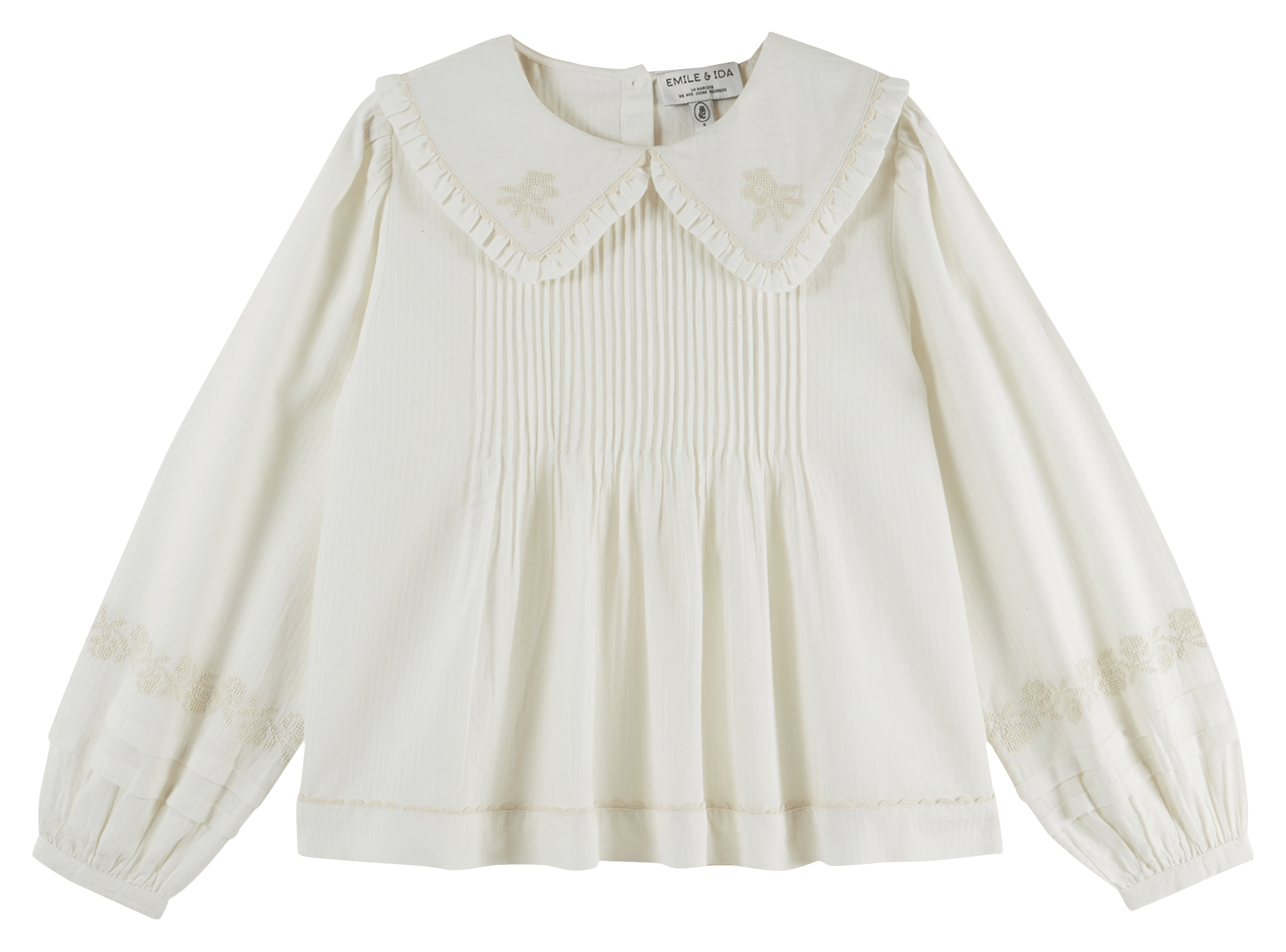 Blouse col claudine en coton EMILE ET IDA