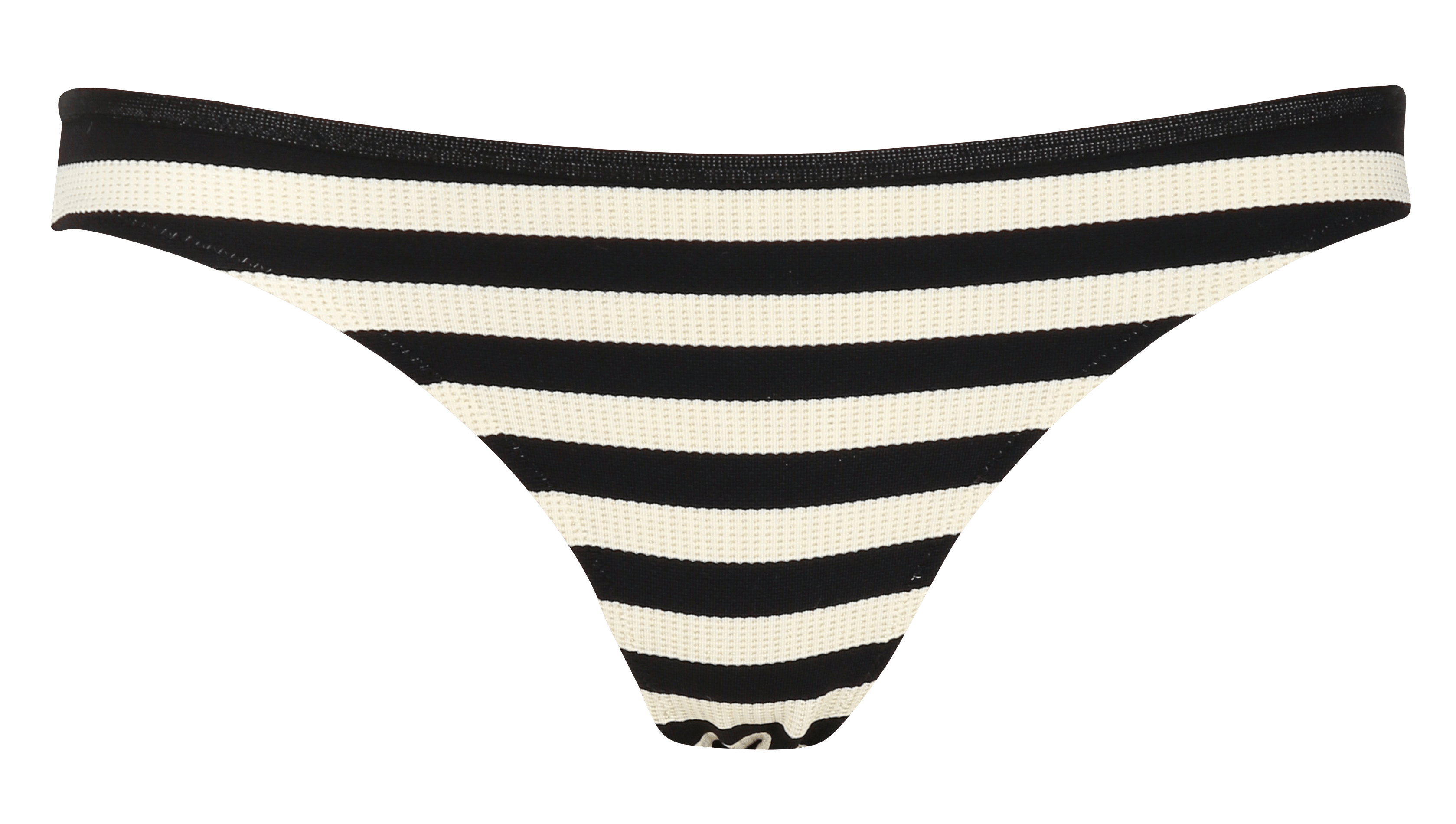 Culotte de bain échancrée à fils métallisés LA NOUVELLE Noir