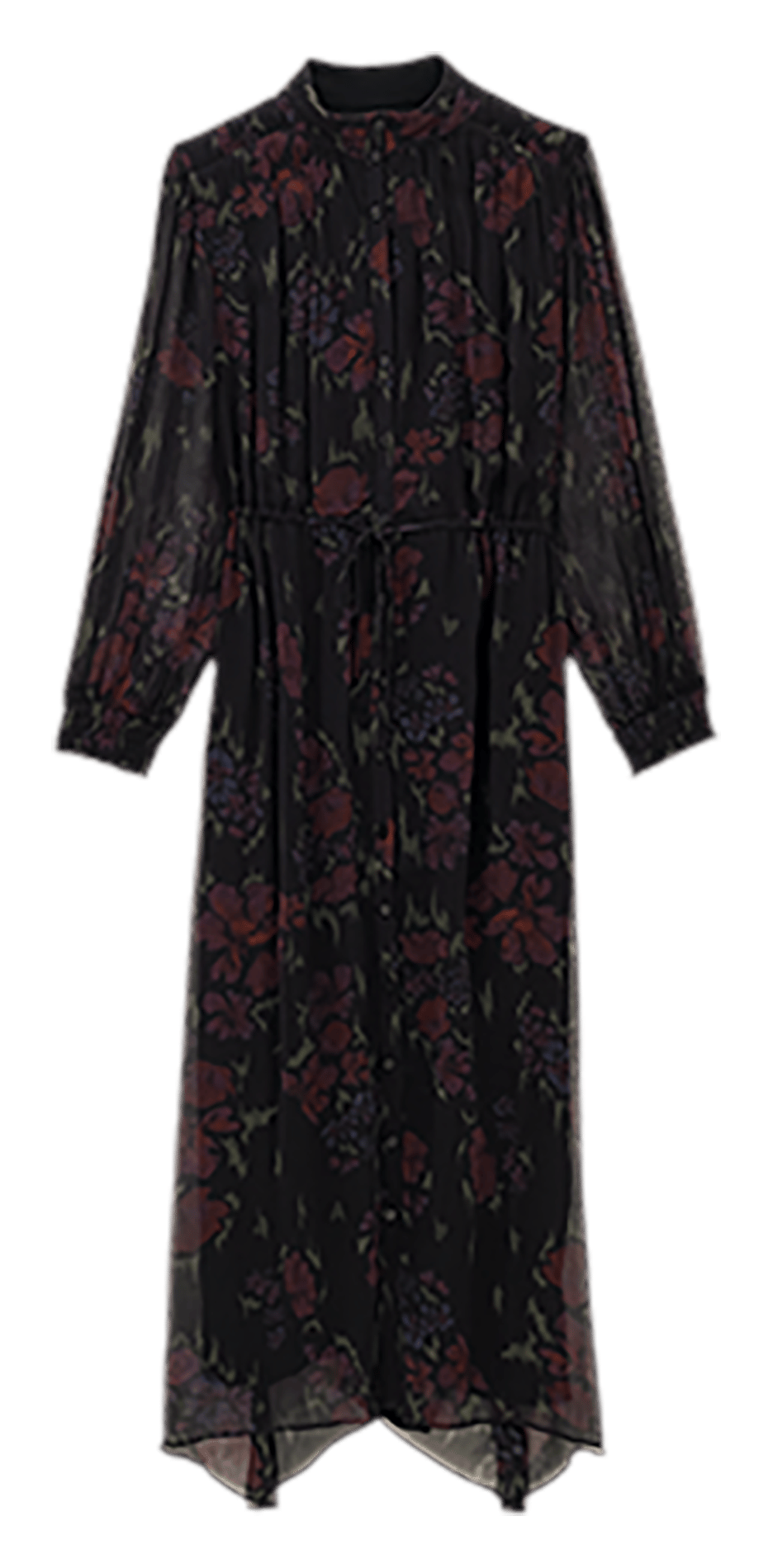 Long loose-fit printed dress BA&SH Black
