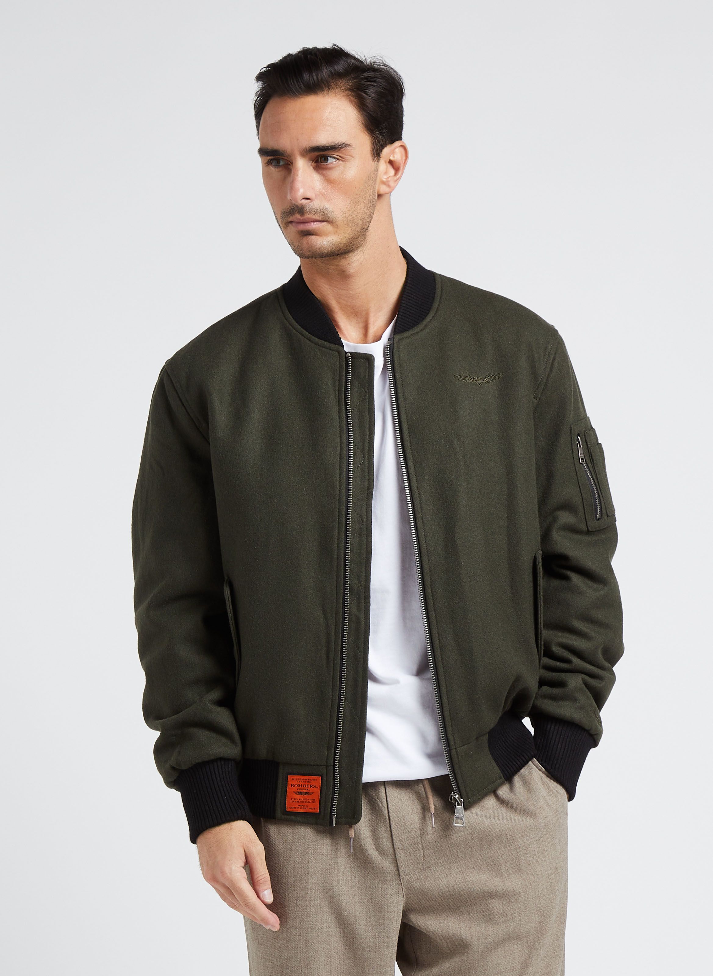 Bomber khaki discount