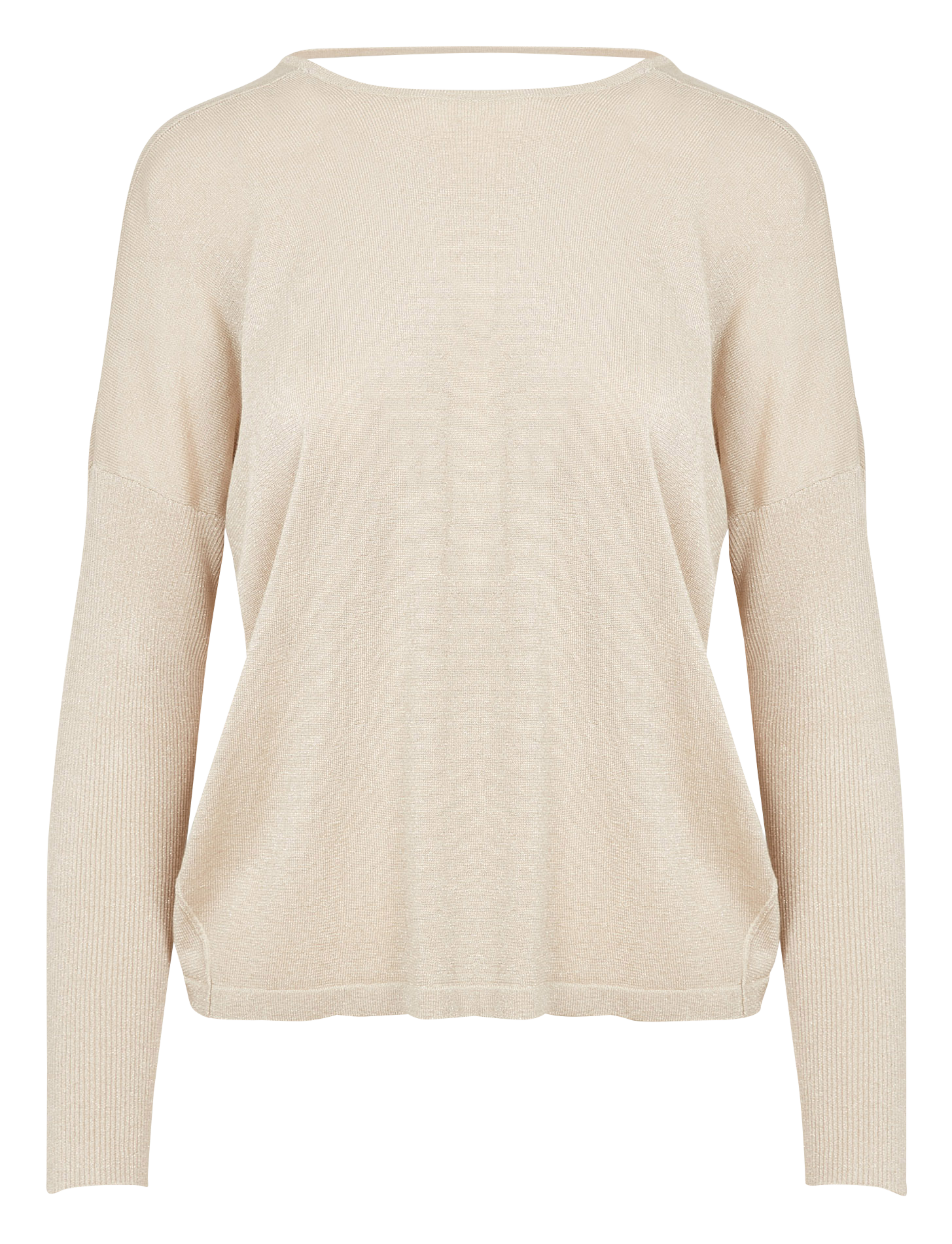 Ruimvallende trui met ronde hals KARMA KOMA Beige