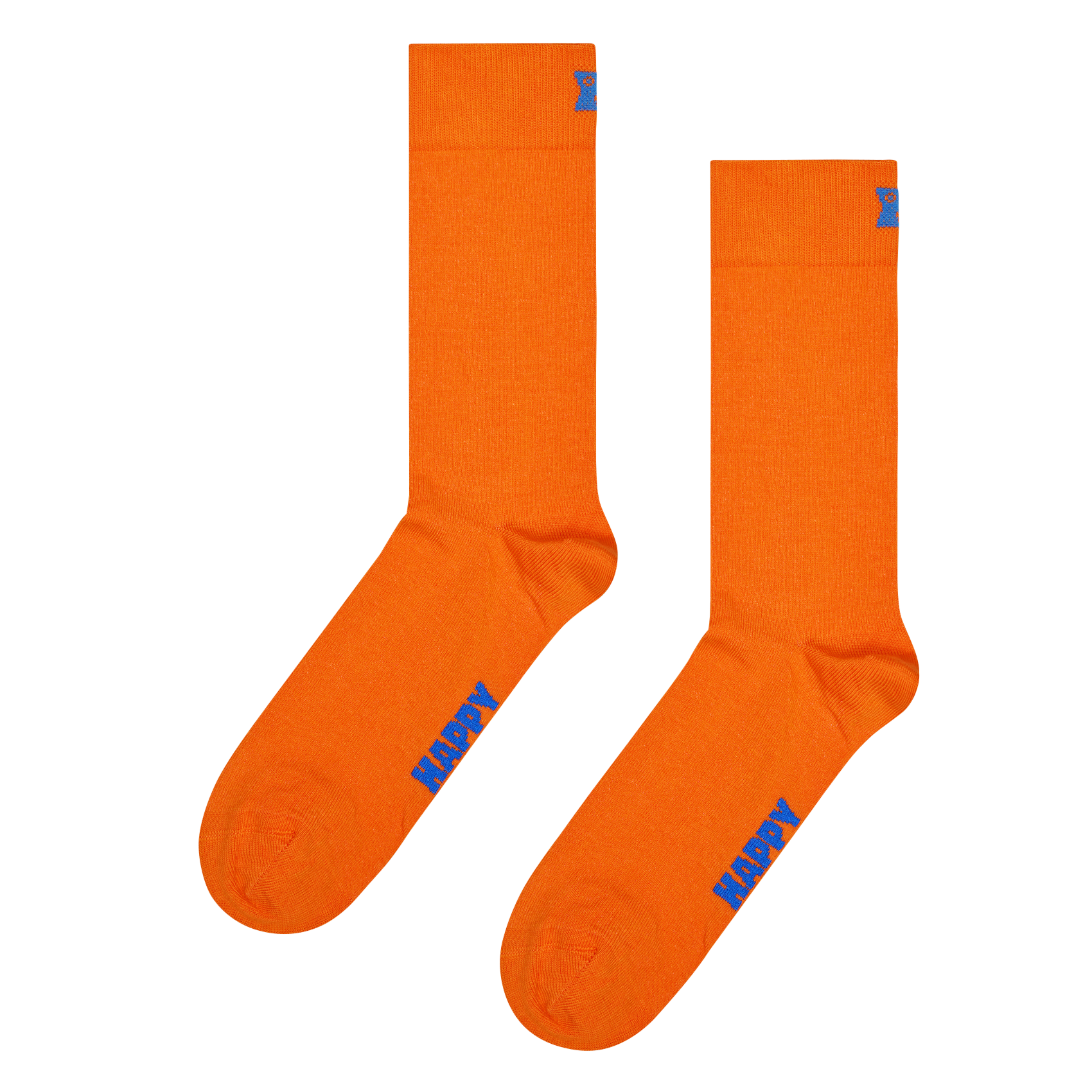 Chaussettes hautes imprimées en coton mélangé HAPPY SOCKS Orange