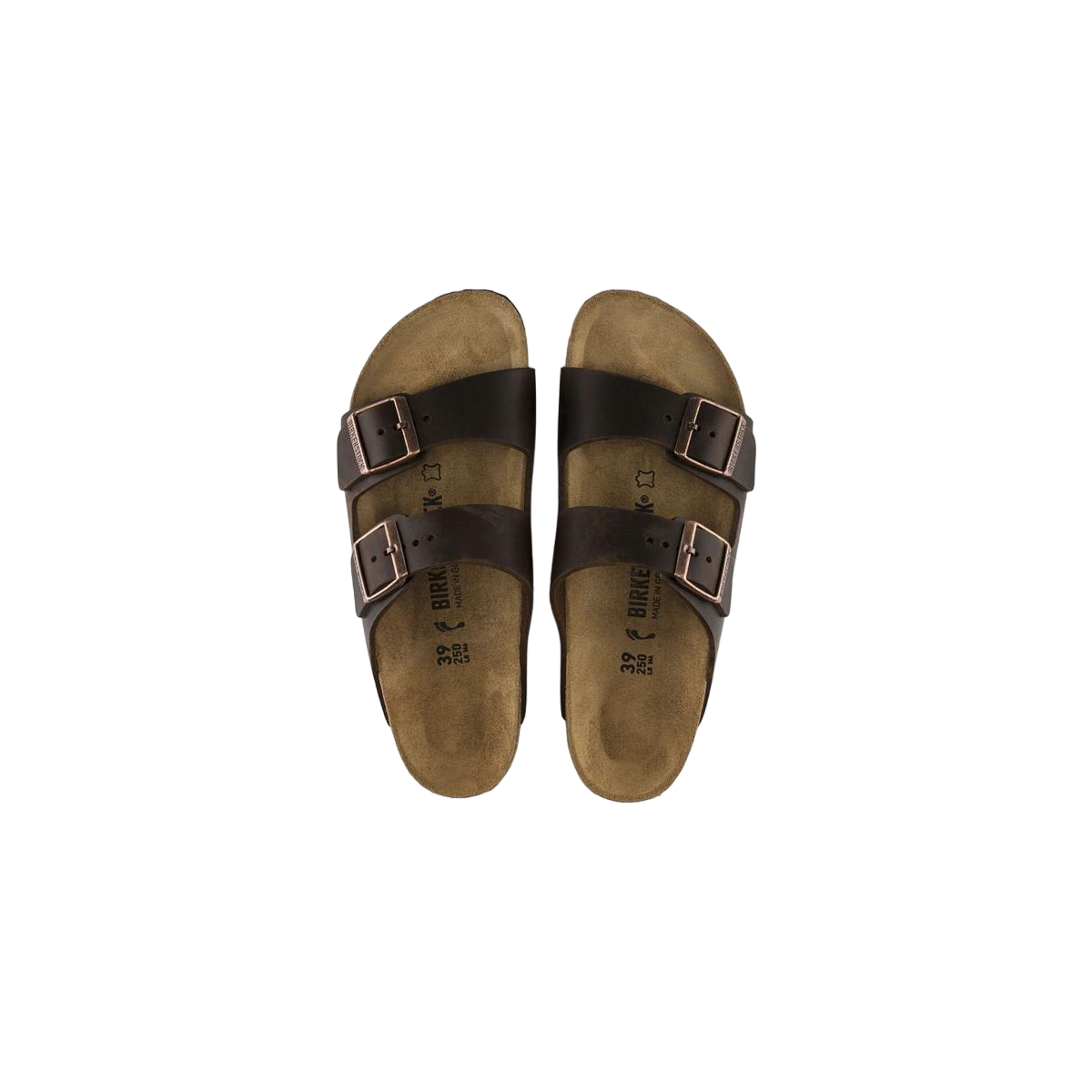 Faux leather sandals BIRKENSTOCK Brown
