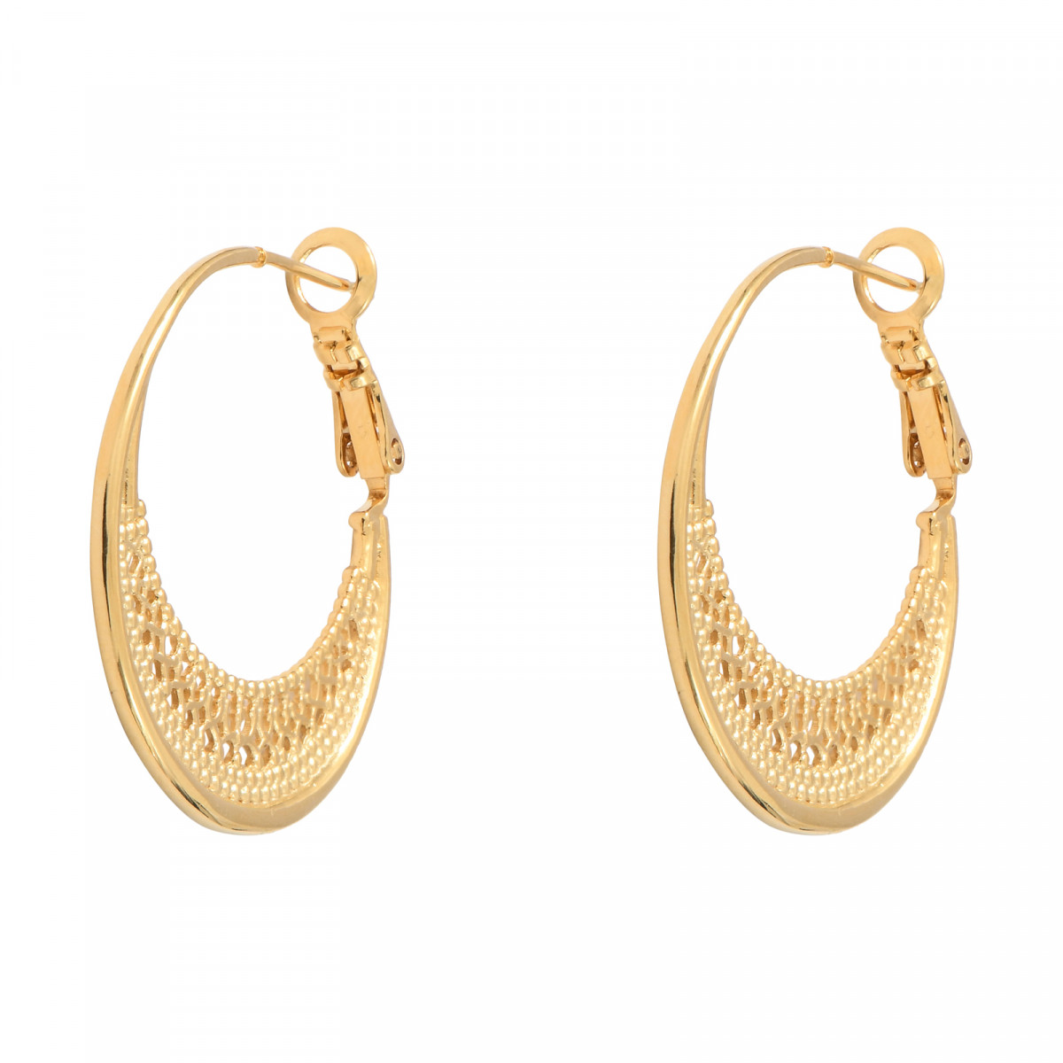 Gold-plated Noor hoop earrings SATELLITE PARIS Golden