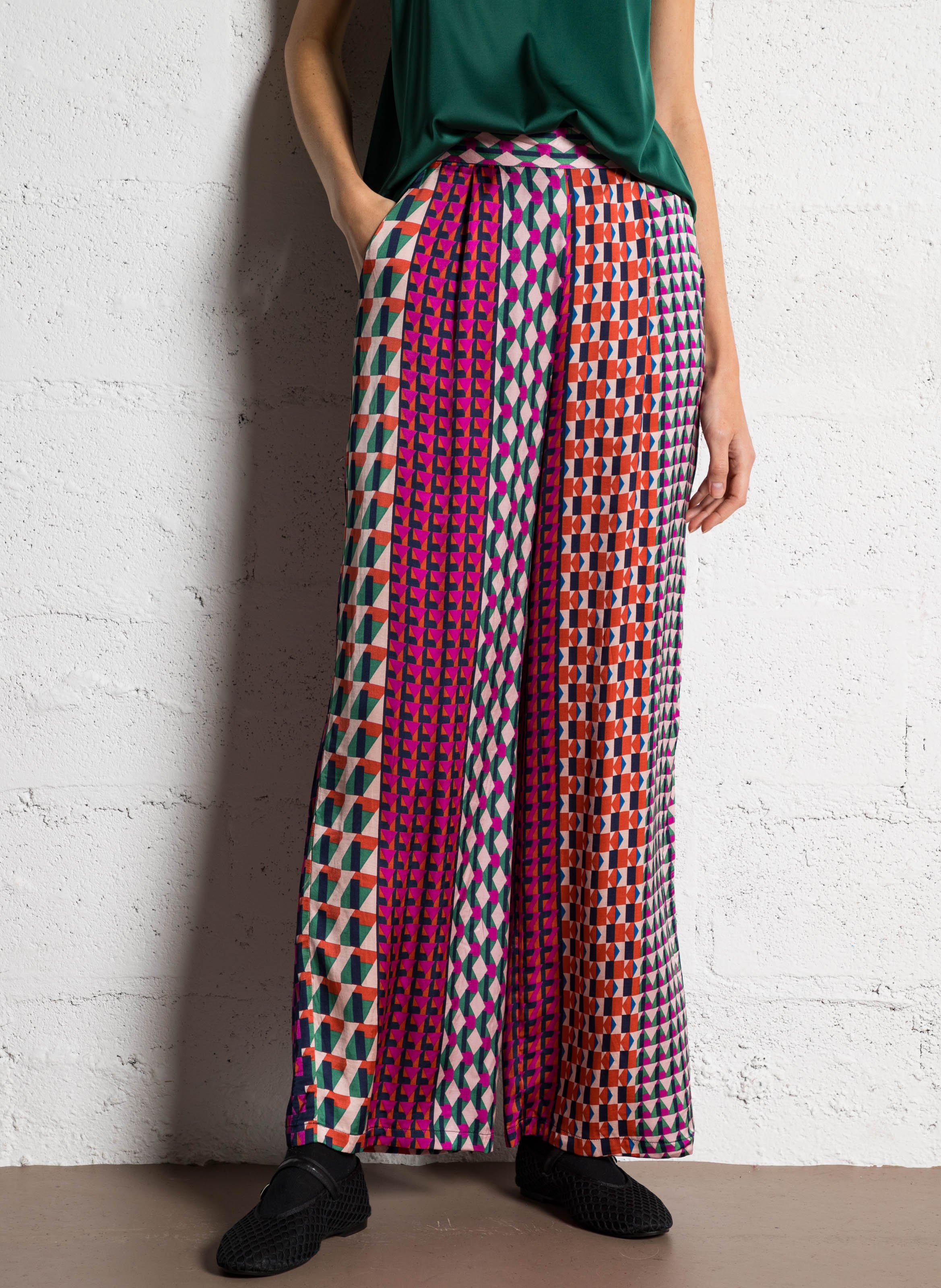 Rechte broek met grafische print LA PETITE ETOILE