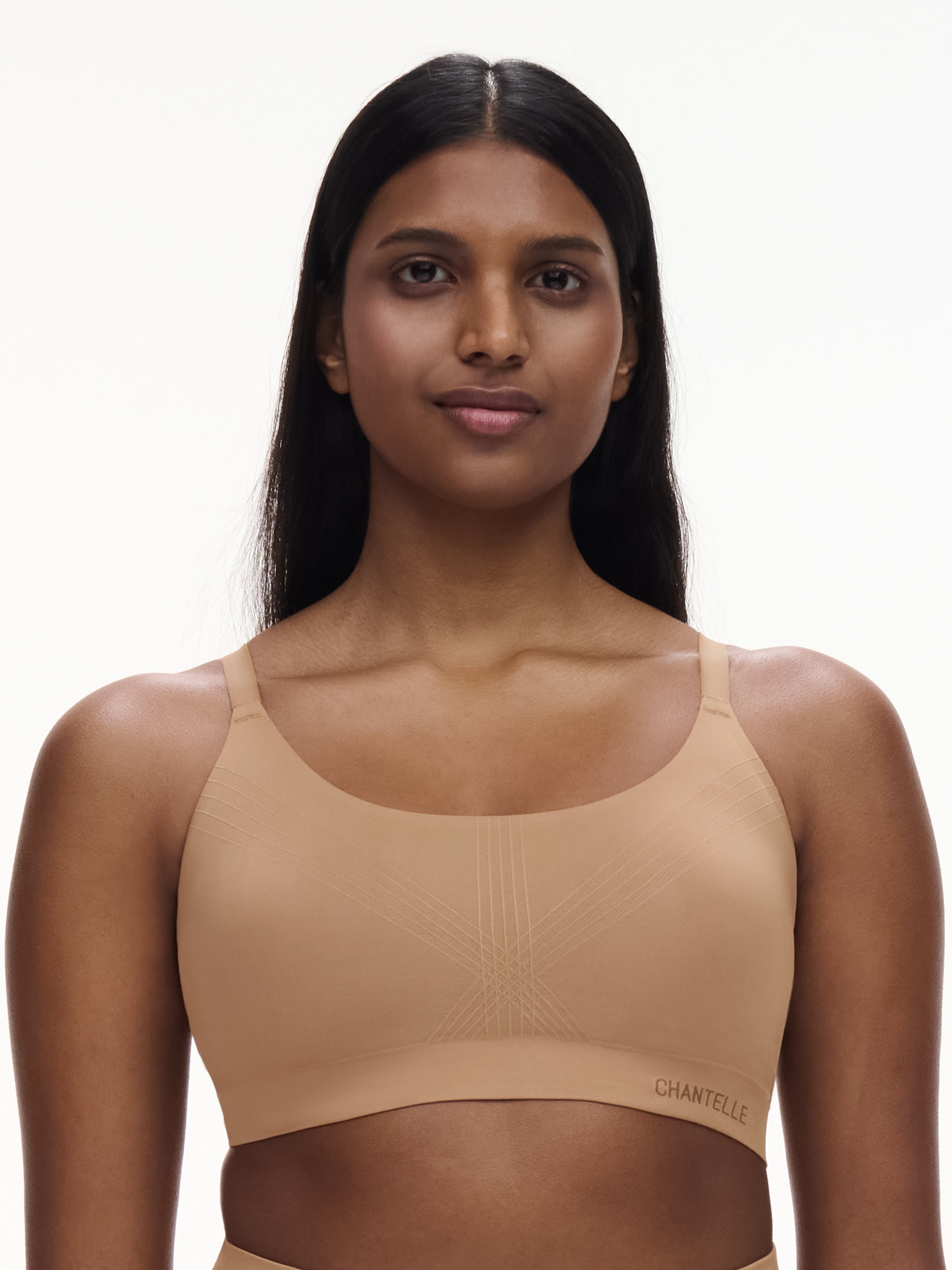 Supportive wireless shaping bra CHANTELLE Brown