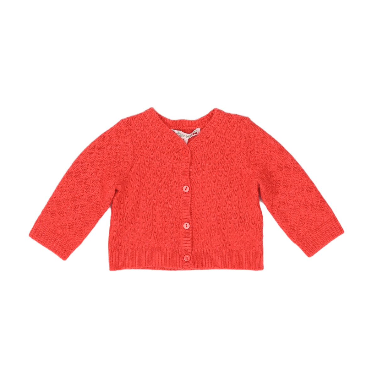Orange Baby Cardigan - 6 months BONPOINT - Seconde Main Orange