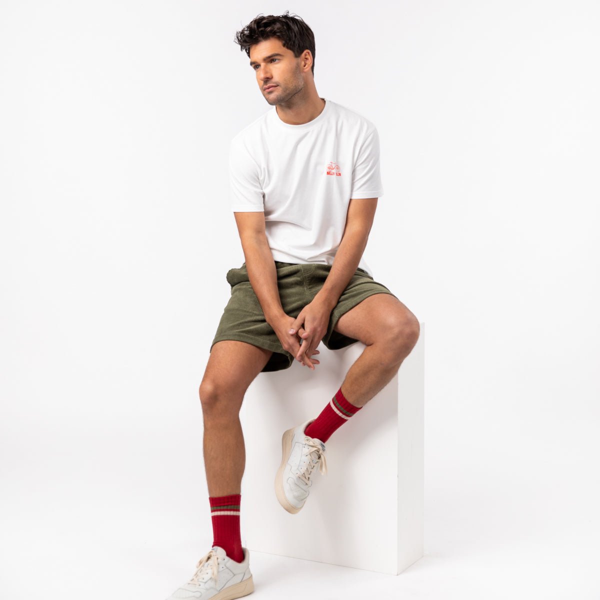 Organic cotton vintage T-shirt BILLYBELT White