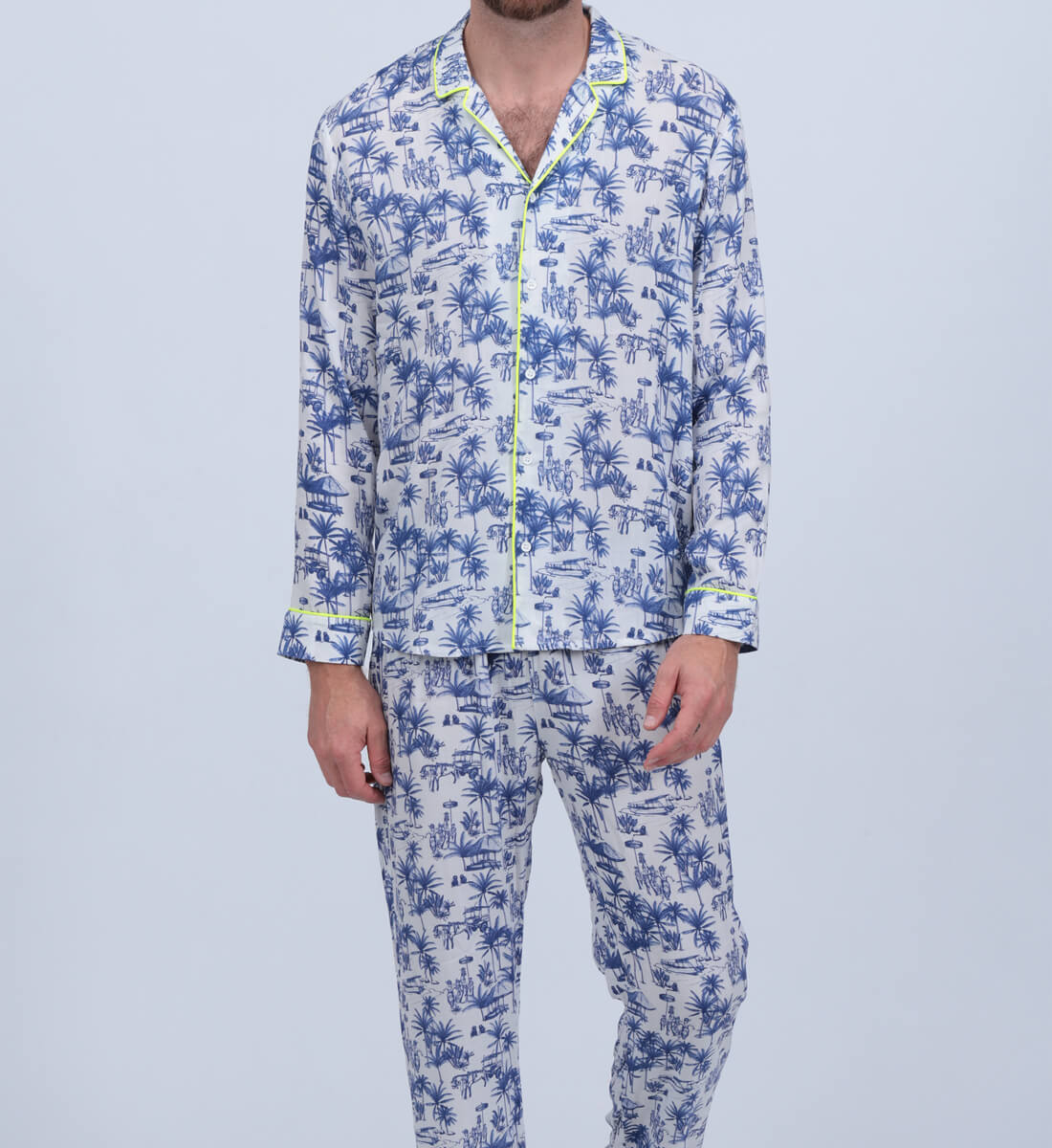 Balinese print pajama GILI'S Blue