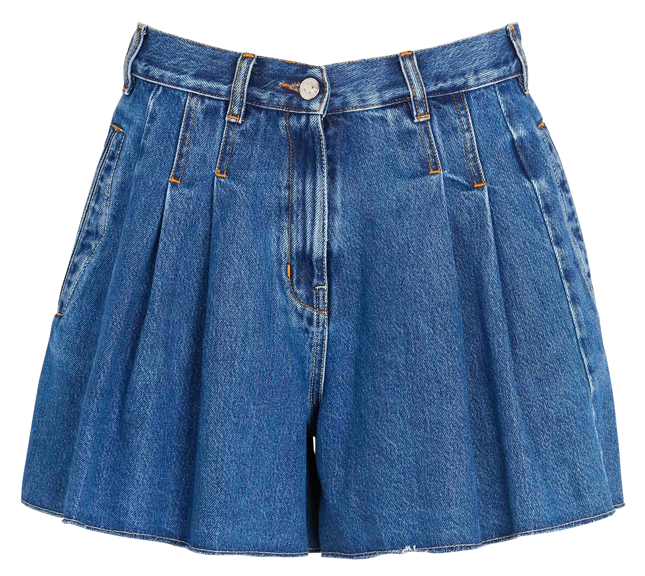 Short large en coton mélangé BELLEROSE Bleu