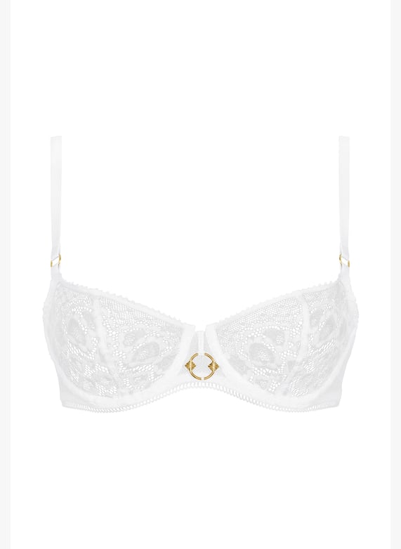 Underwired demi-cup bra | White by AUBADE Underwired demi-cup bra White