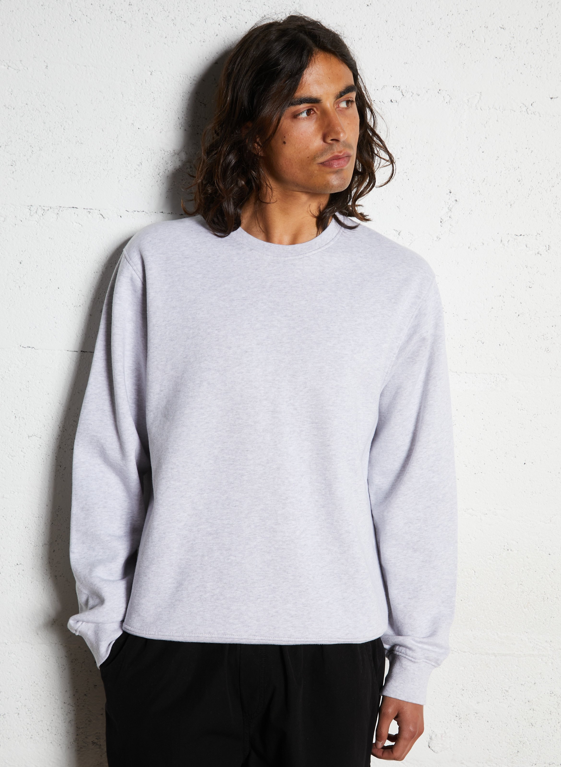 Rundhals-Sweatshirt aus Bio-Baumwolle, Regular Fit COLORFUL STANDARD Weiss