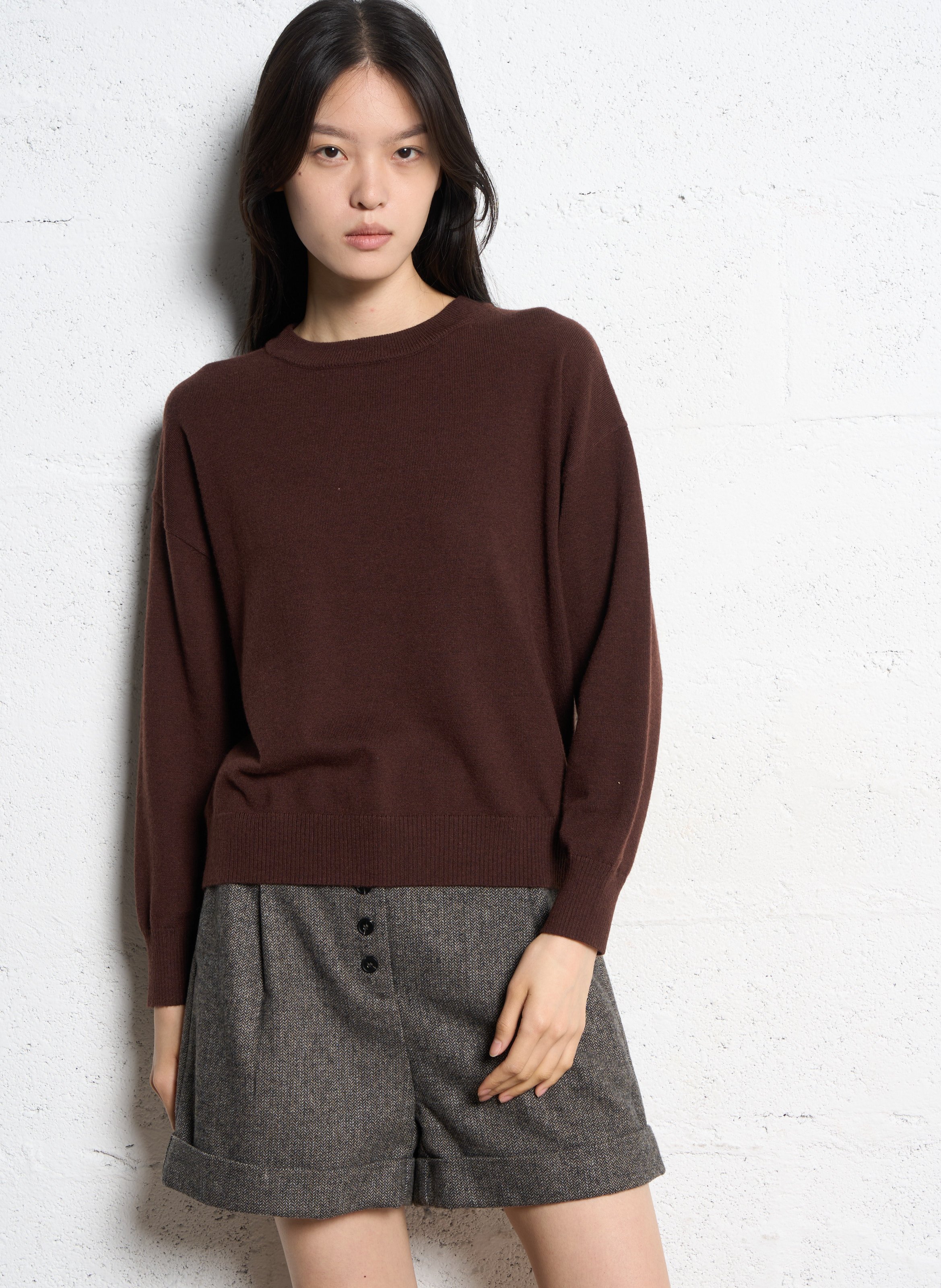 Pull col victorien amovible SUNCOO Prune