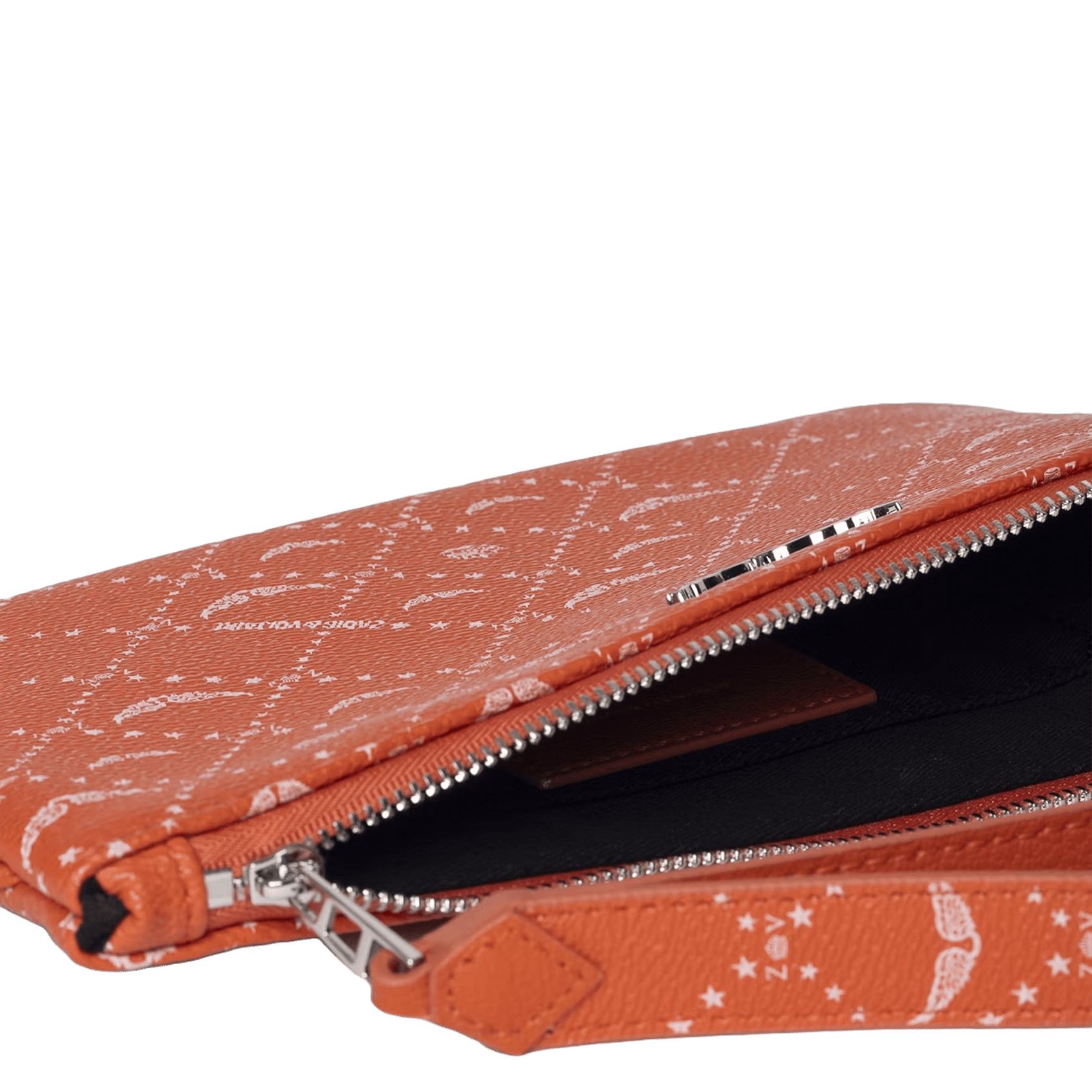Pochette en toile monogramme ZADIG&VOLTAIRE Orange