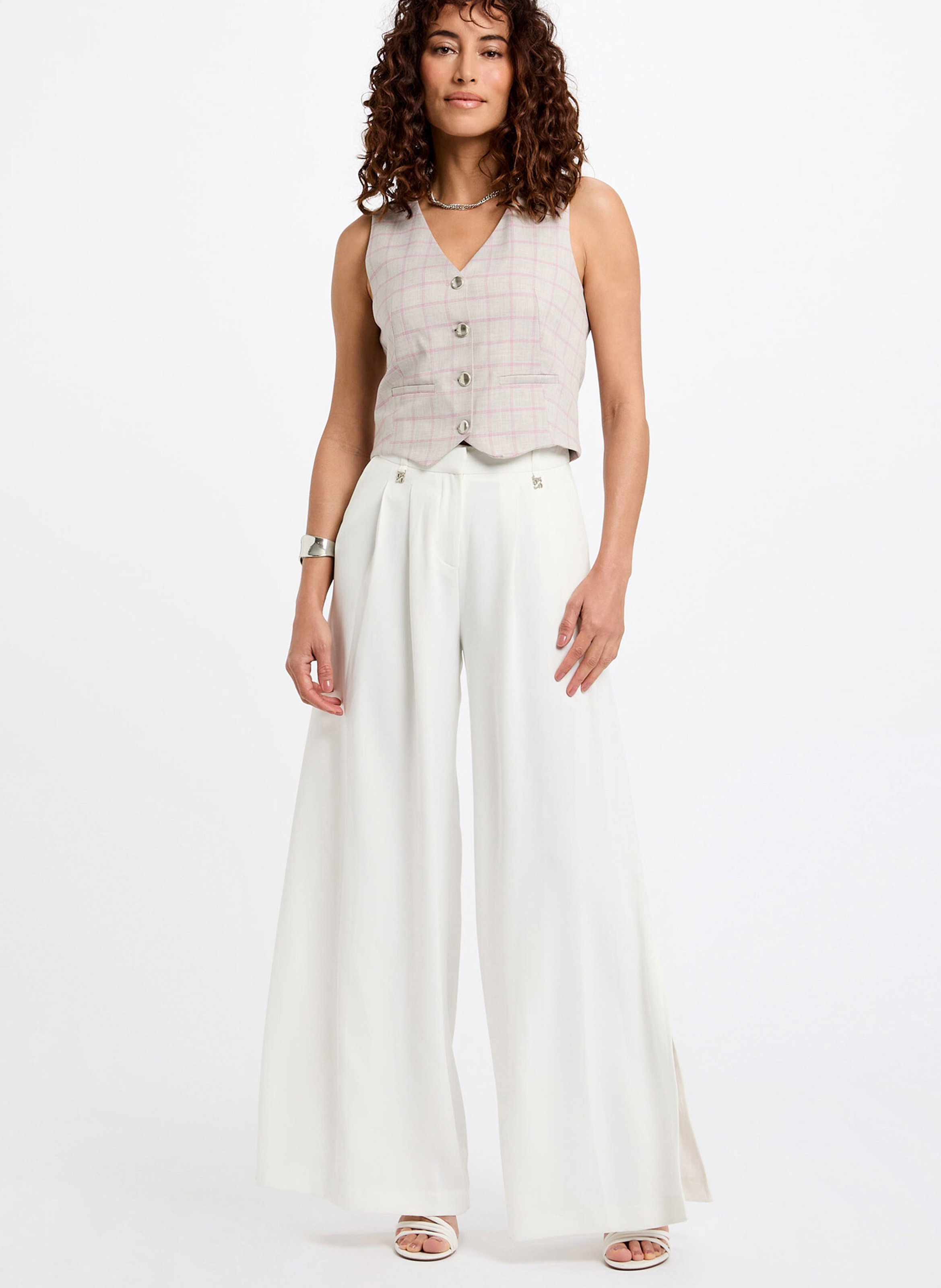 V-hals bedrukte vest MORGAN Veelkleurig