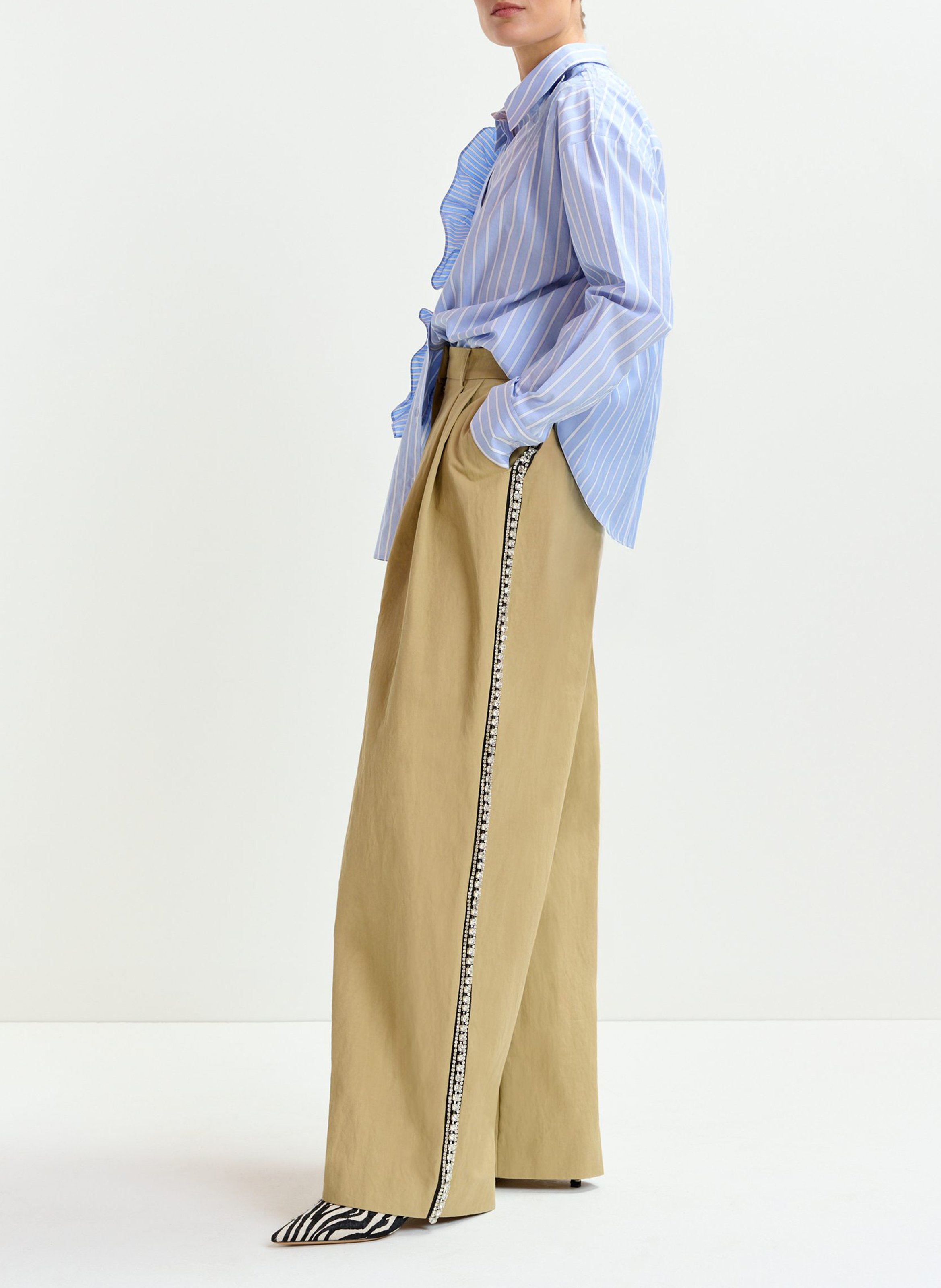 Chemise col classique en coton ESSENTIEL ANTWERP Bleu