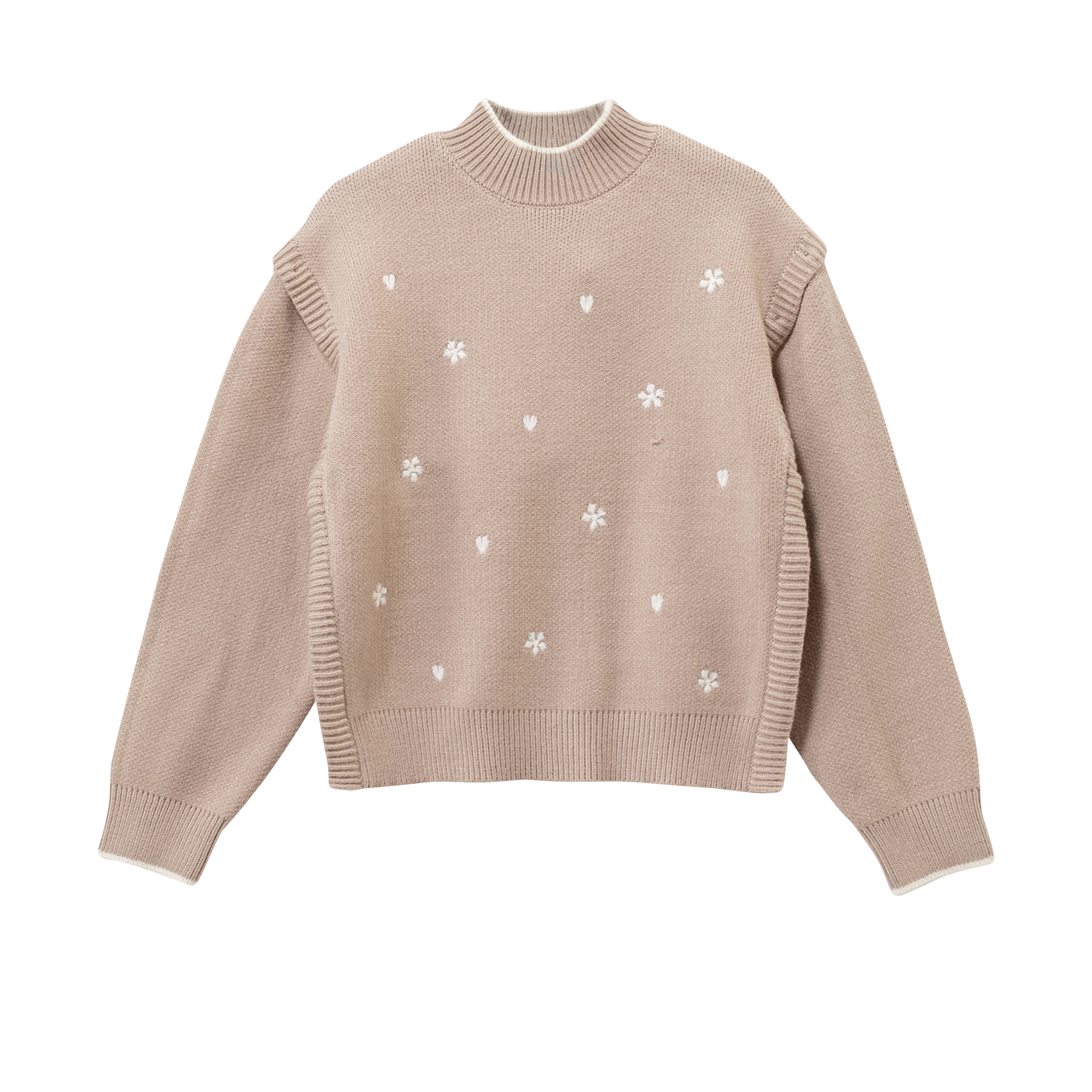 Pull col montant  IKKS JUNIOR Beige