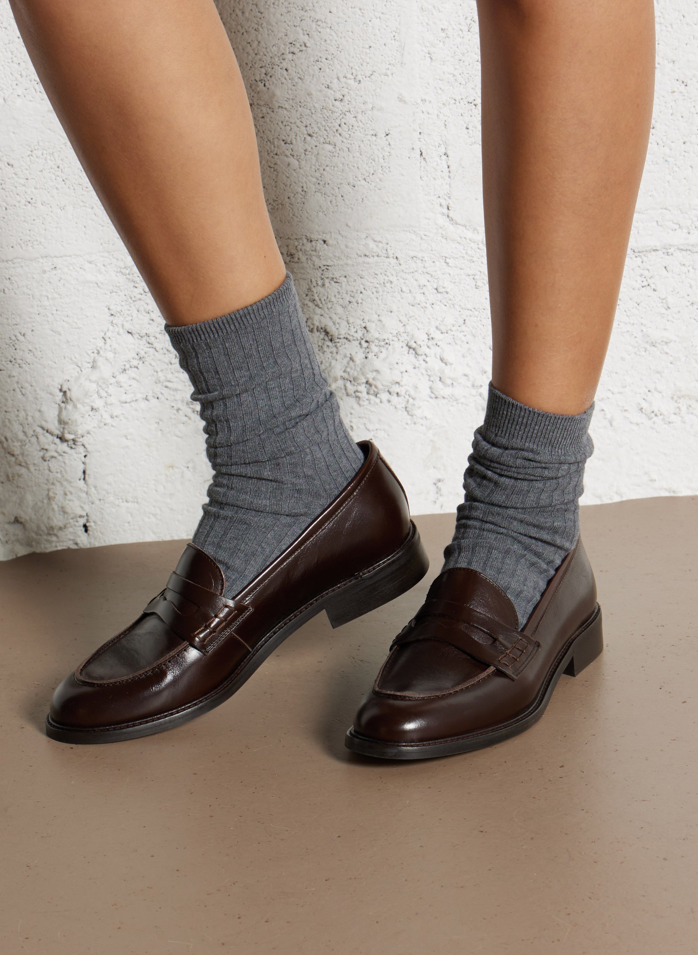 Mocassins en cuir MELLOW YELLOW Marron