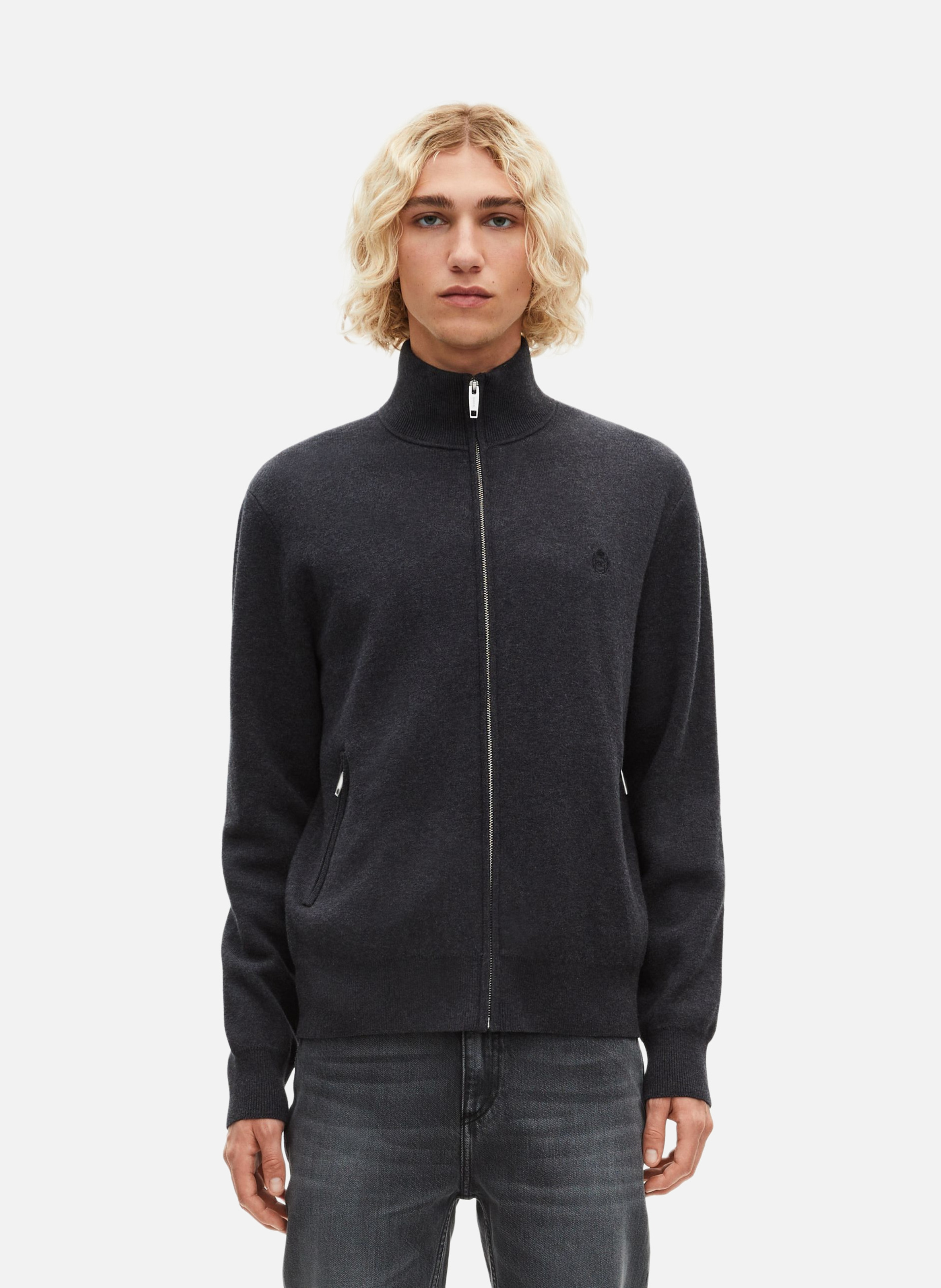 Double-faced zip-up cardigan THE KOOPLES