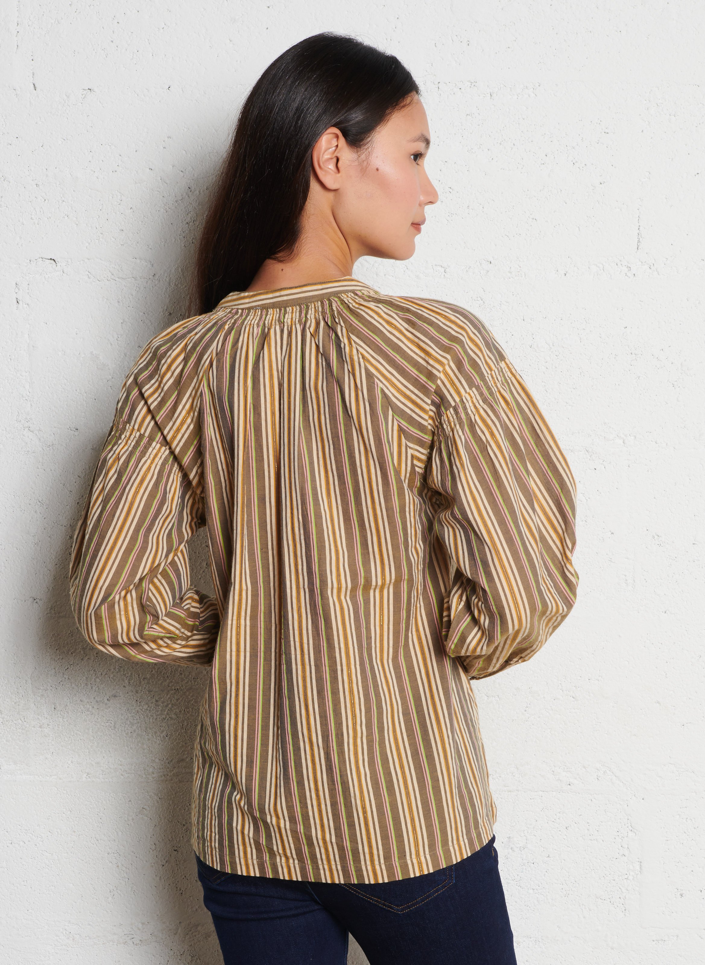 Blouse oversize en coton mélangé SUD EXPRESS Vert