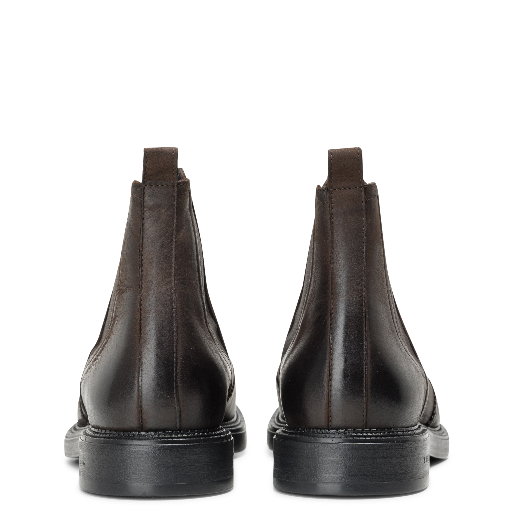 Bianca leather ankle boots IKKS Brown