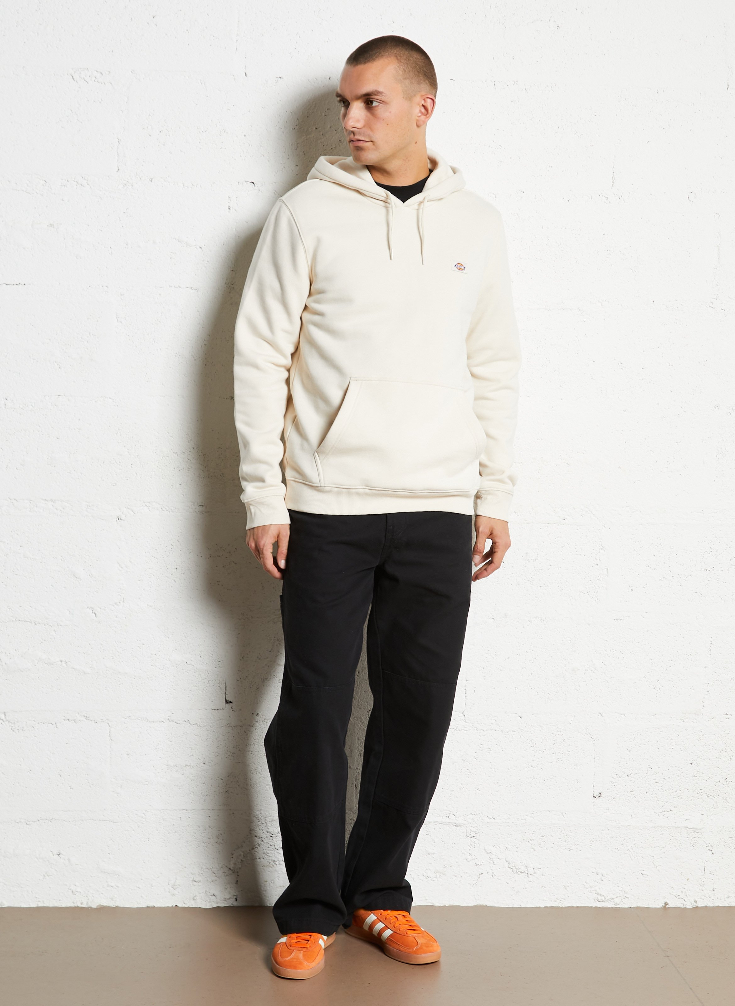 Hoodie van gemengd katoen DICKIES Wit