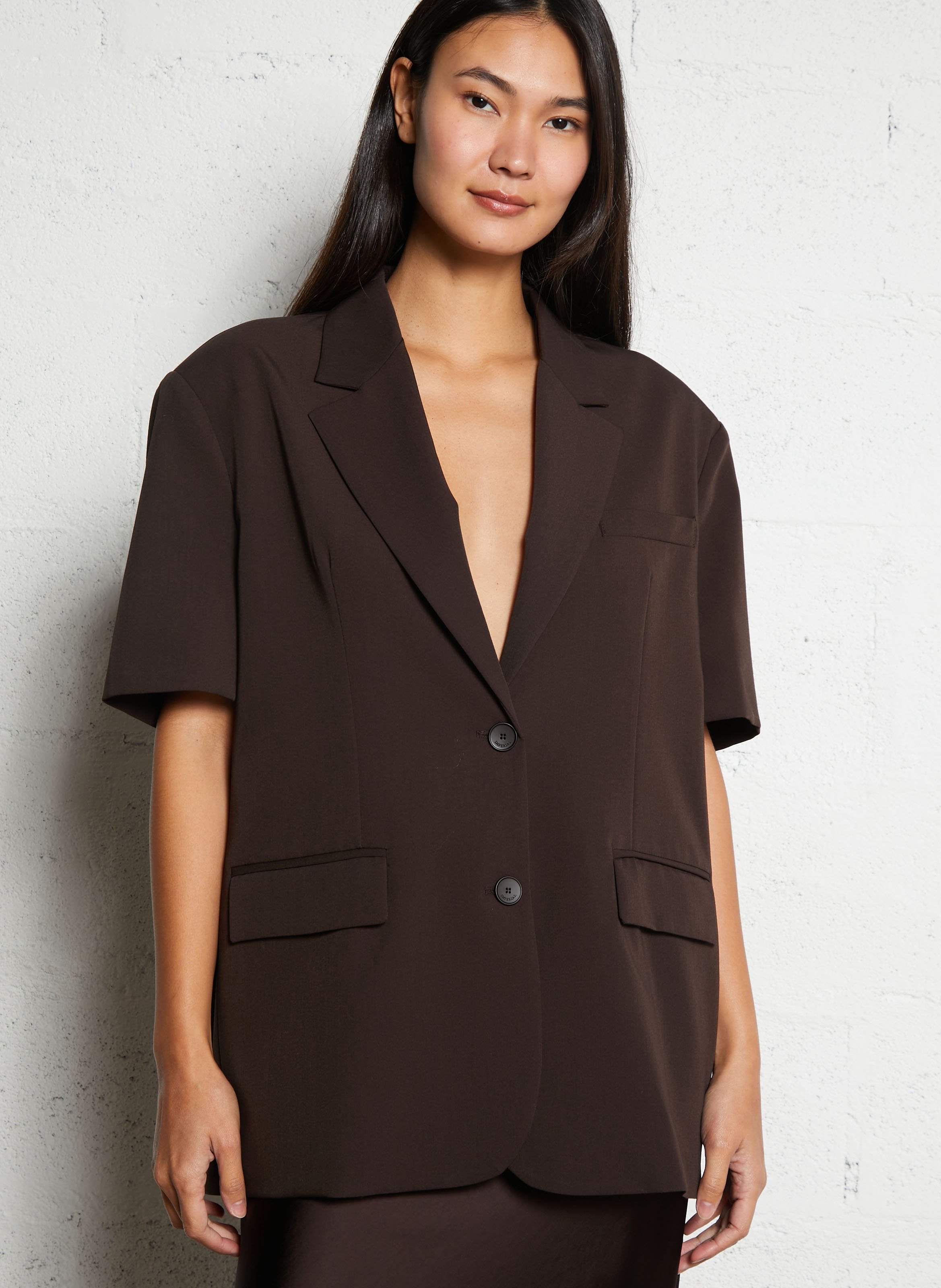 Veste tailleur oversize IMPERIAL Marron