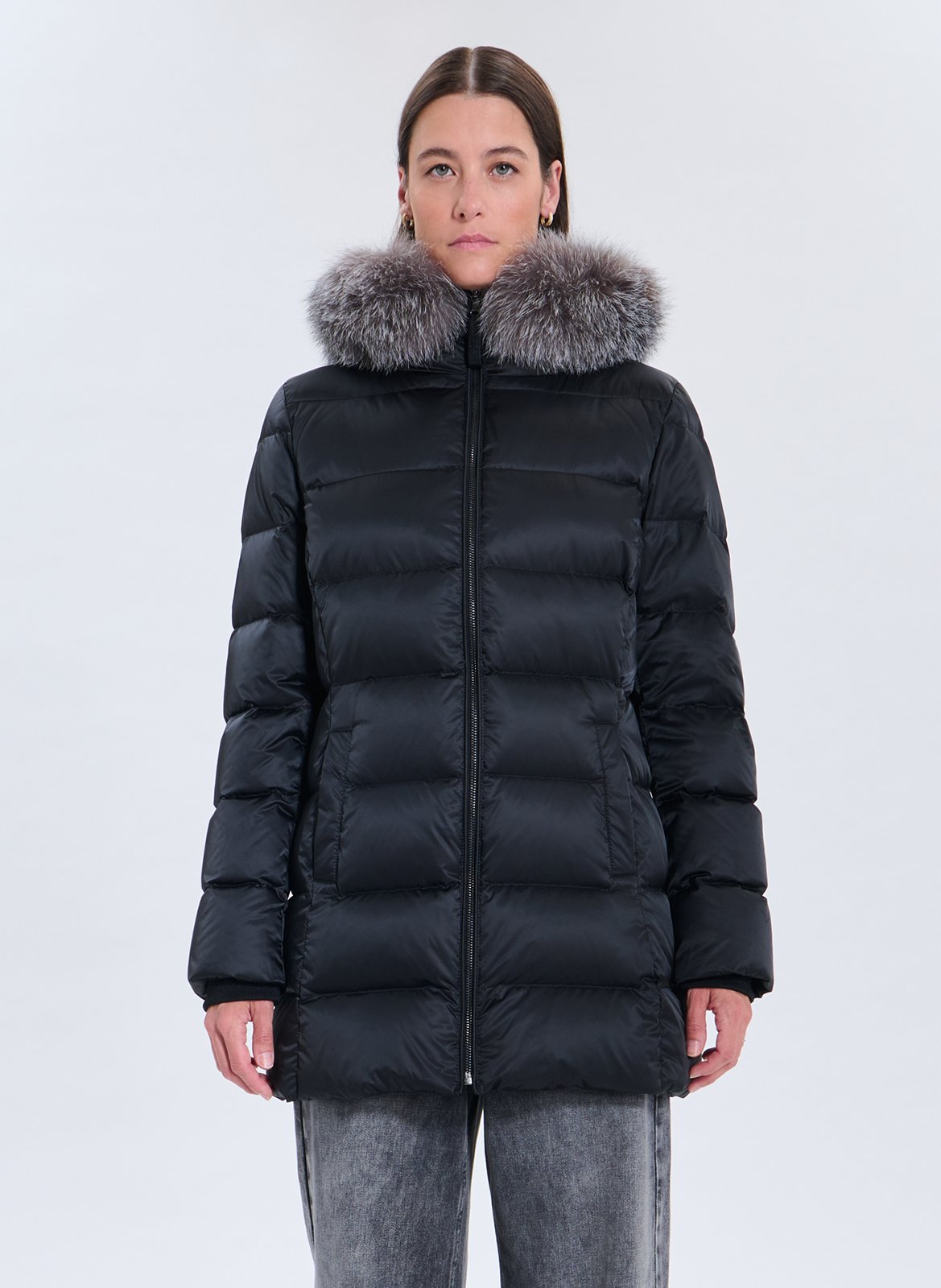 High-neck padded jacket ZAPA Black