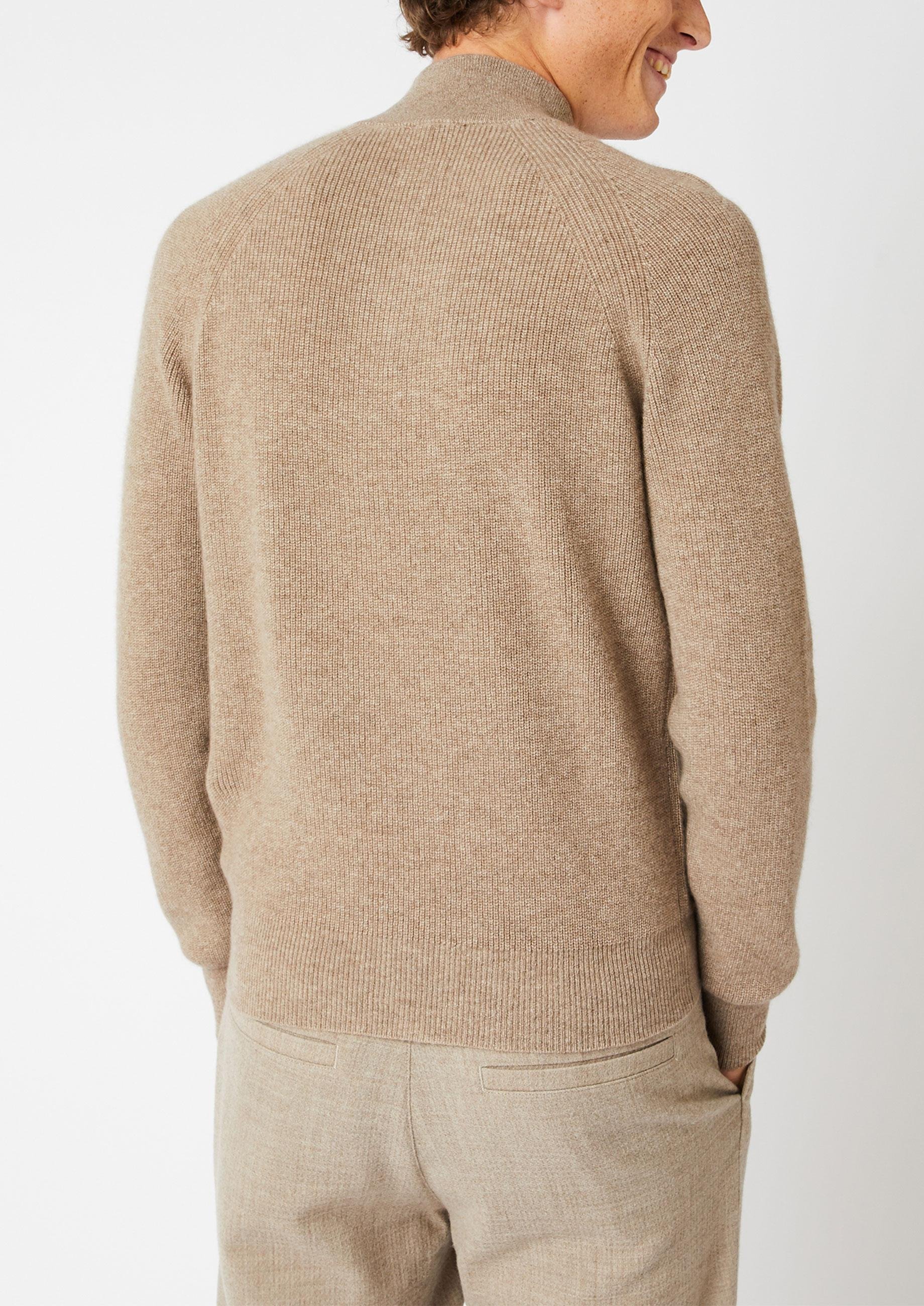 Pull camionneur à côtes en cachemire 4 fils RODIER Marron