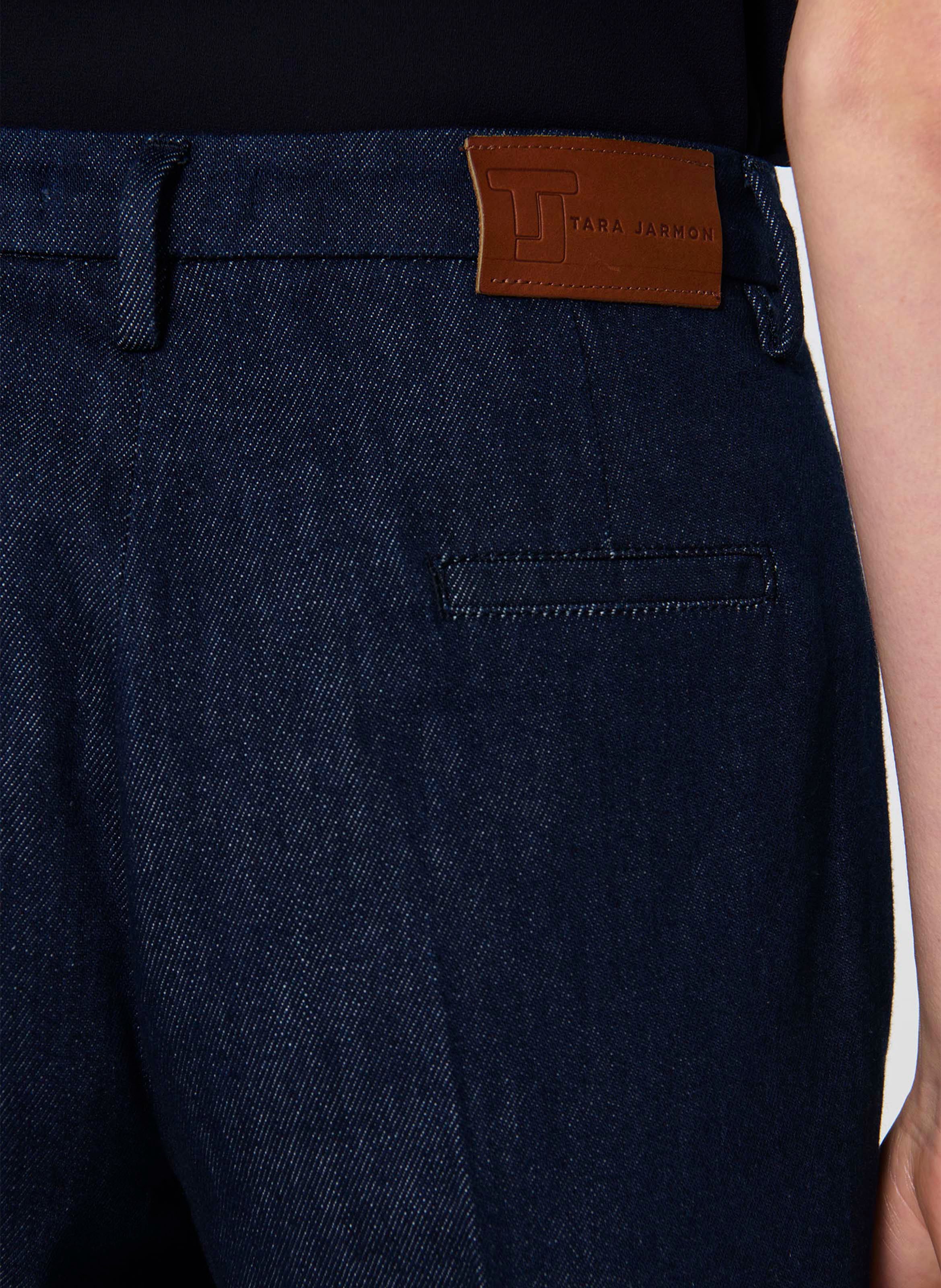 Jean taille haute flare brut TARA JARMON Bleu