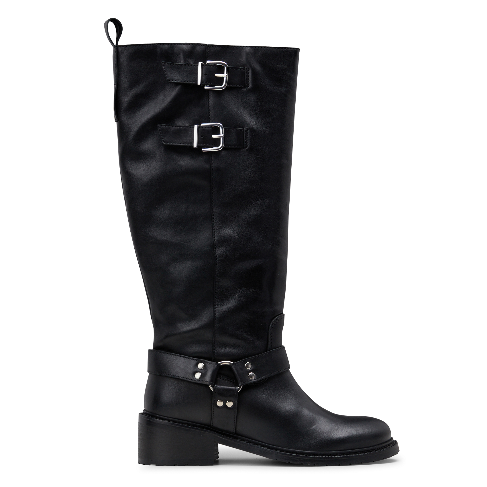 Bottes en cuir IKKS Noir
