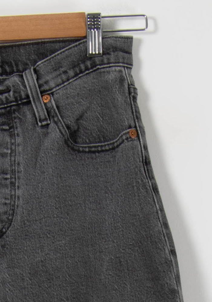 Cropped slim jeans with studs LEVI'S - Seconde main Grey