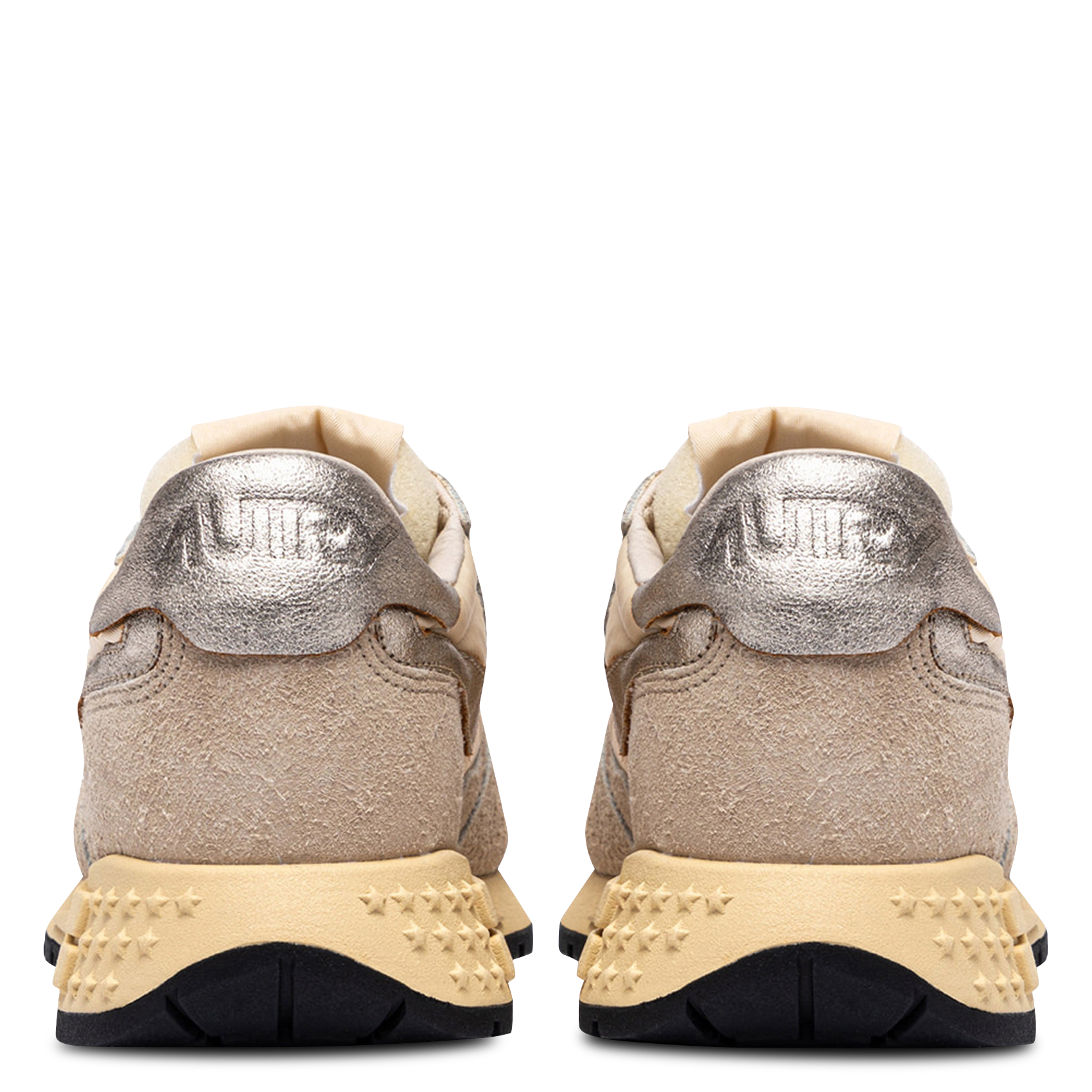 Baskets basses bi-matière AUTRY Argent