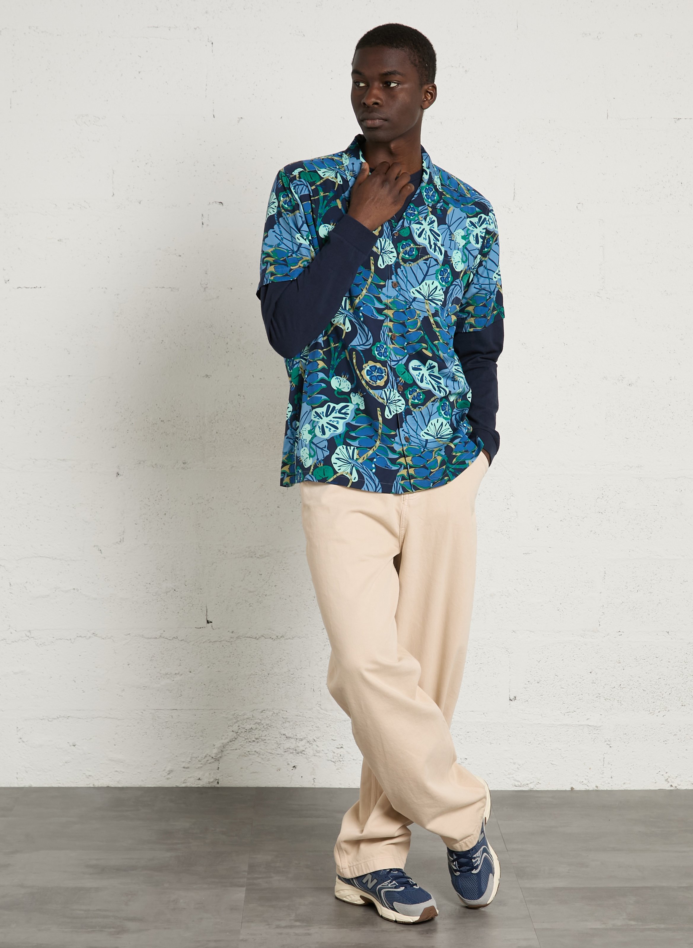 Bedrucktes Hemd mit kubanischem Kragen PATAGONIA Blau