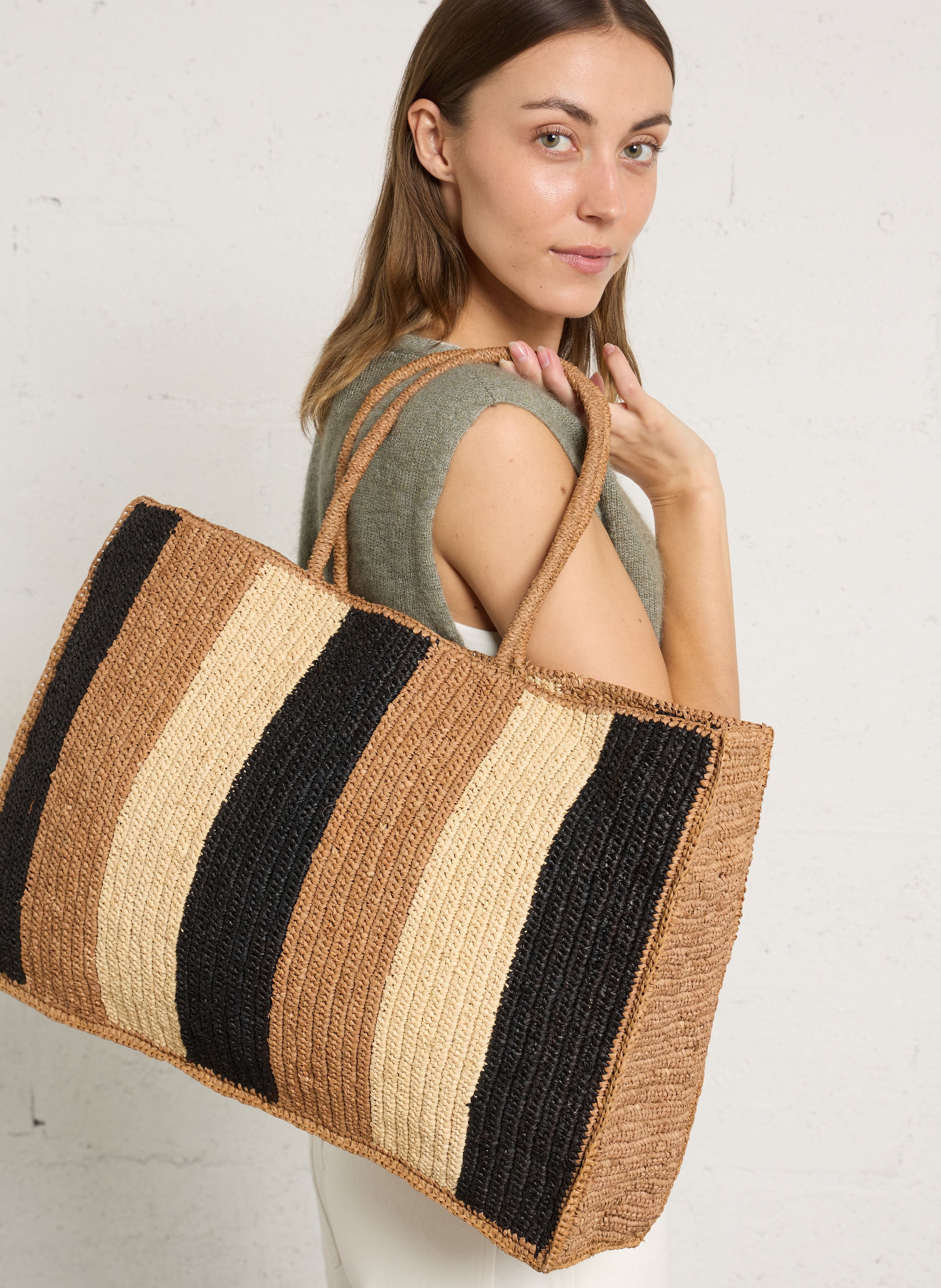 Cabas en raphia  CAMALYA Beige