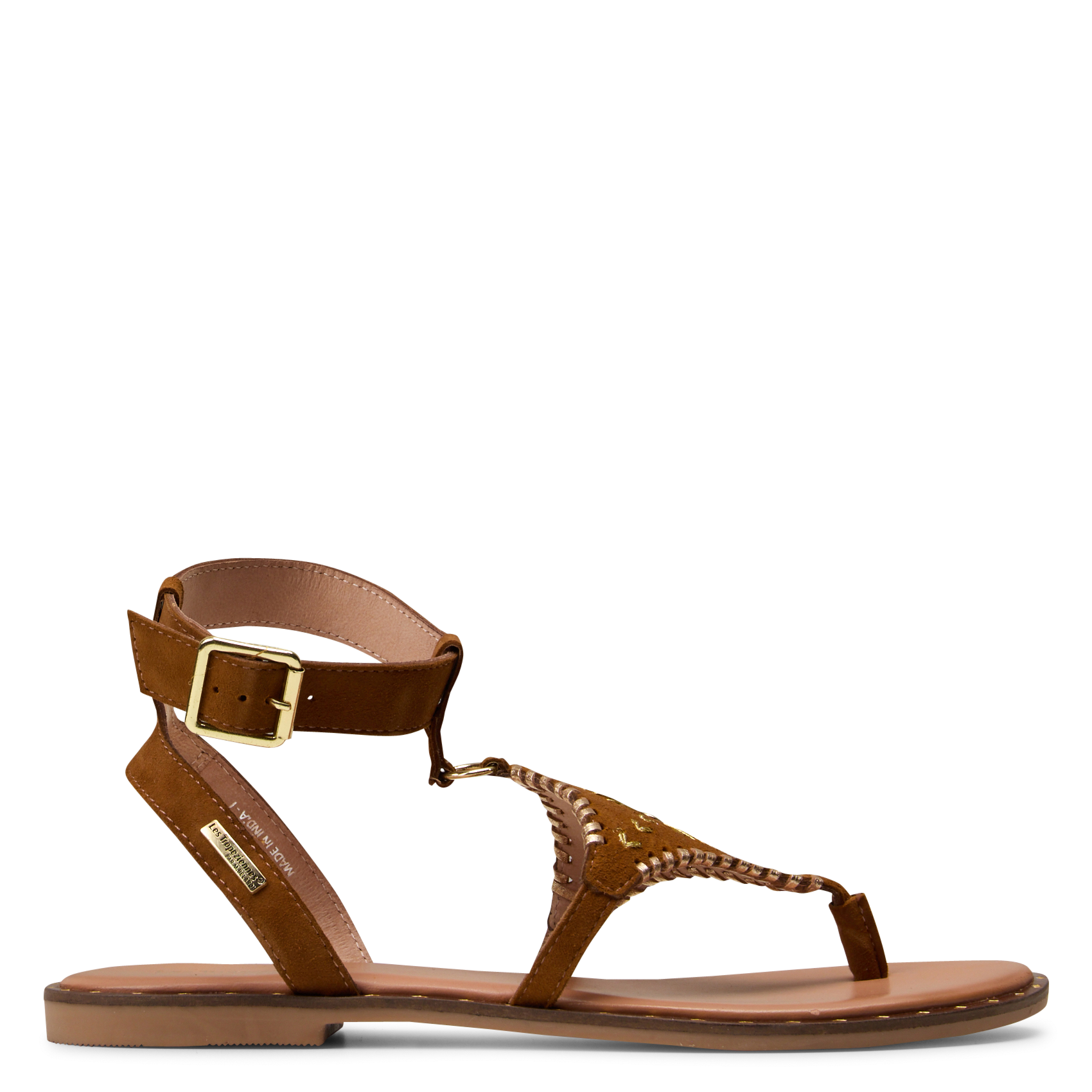 Leren sandalen LES TROPEZIENNES PAR M.BELARBI Goudkleurig