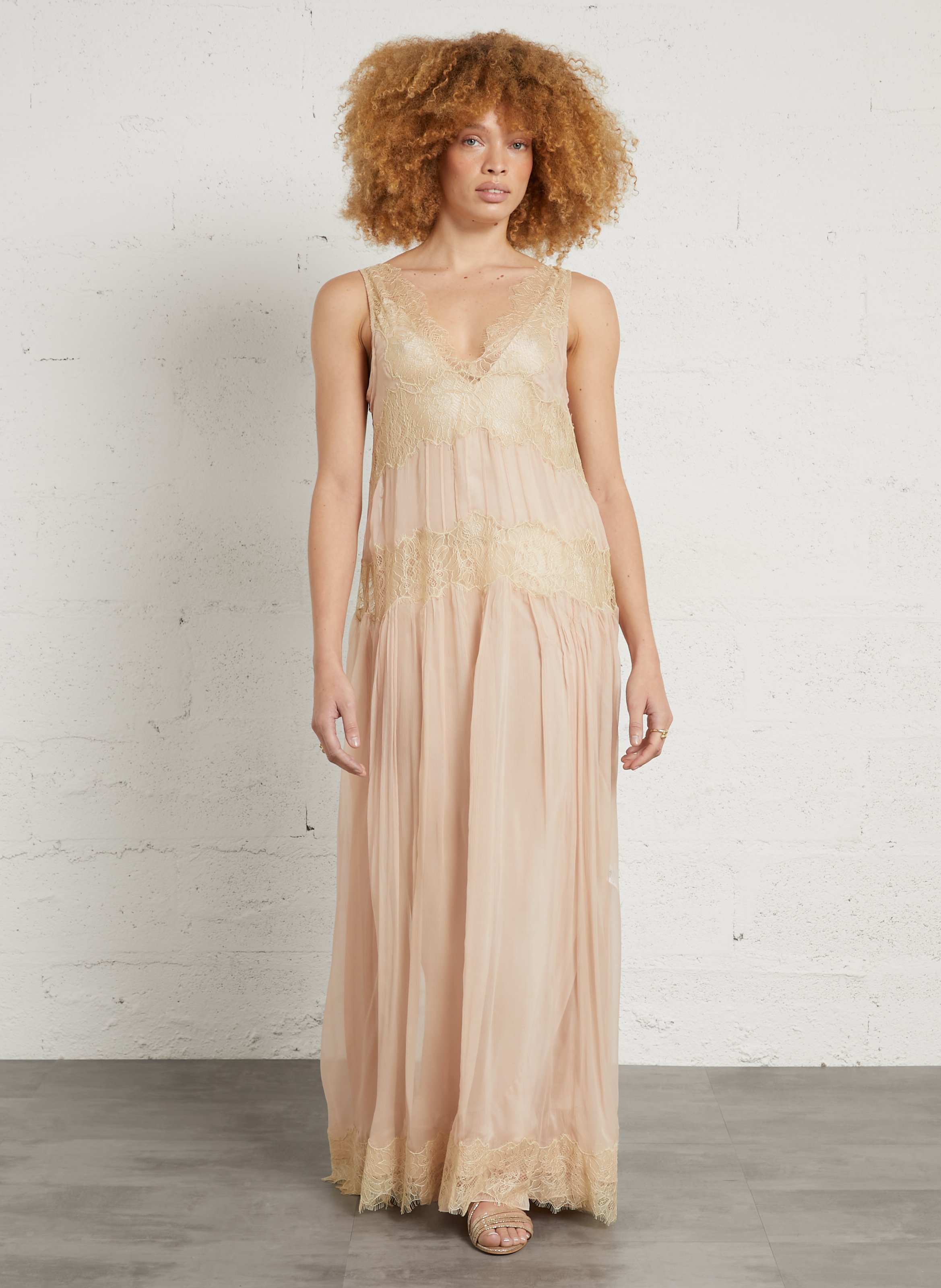 Bead-embroidered dress MES DEMOISELLES Multicolored