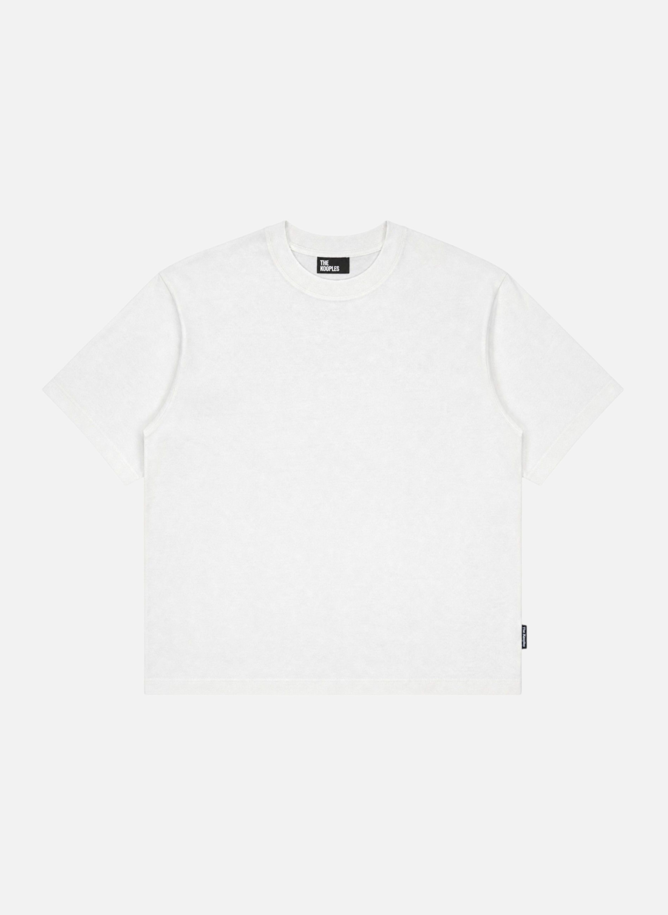 Round neck cotton T-shirt with a straight cut THE KOOPLES White