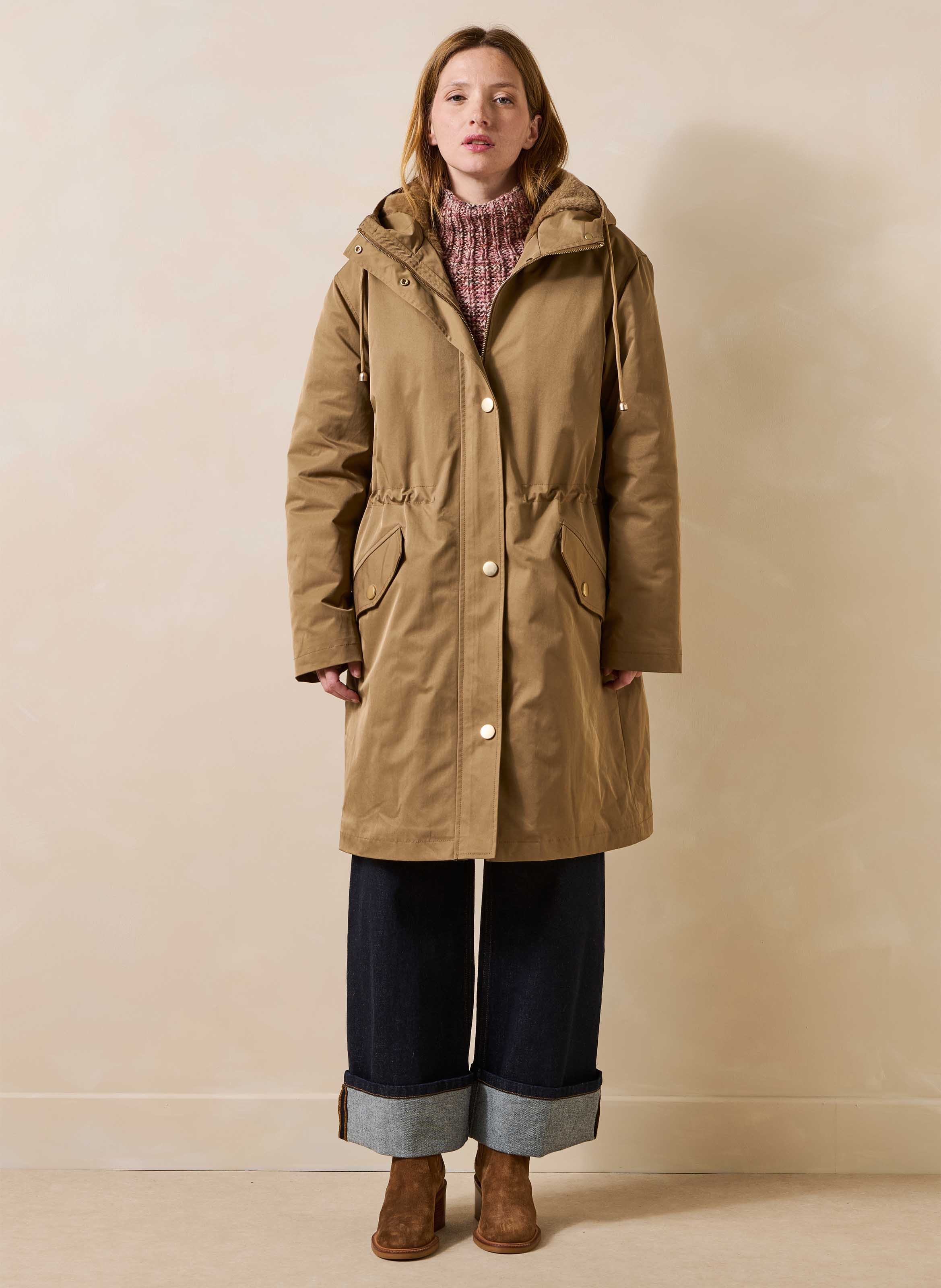 Lange parka met capuchon LA FEE MARABOUTEE