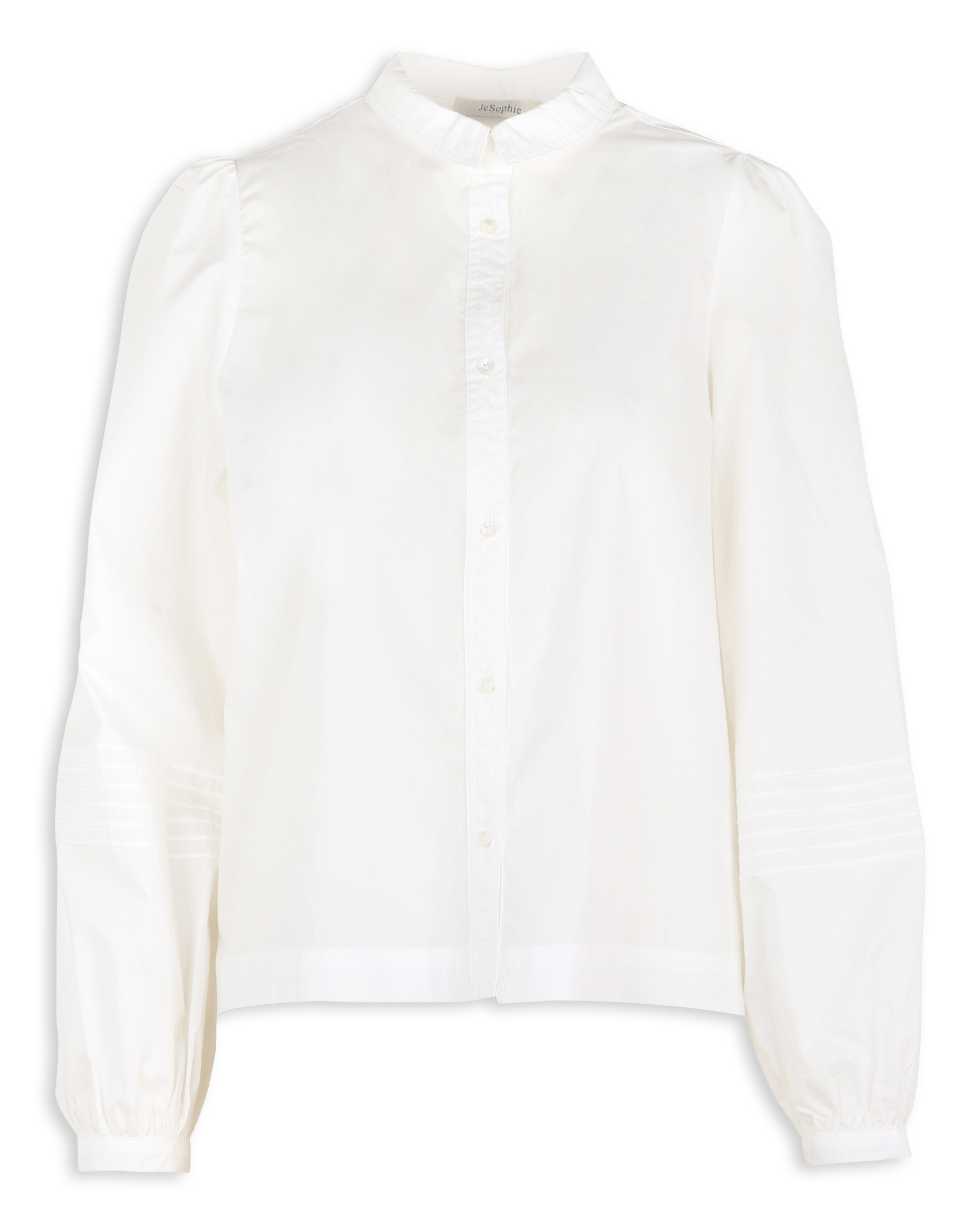 Chemise droite col classique en coton JC SOPHIE Blanc