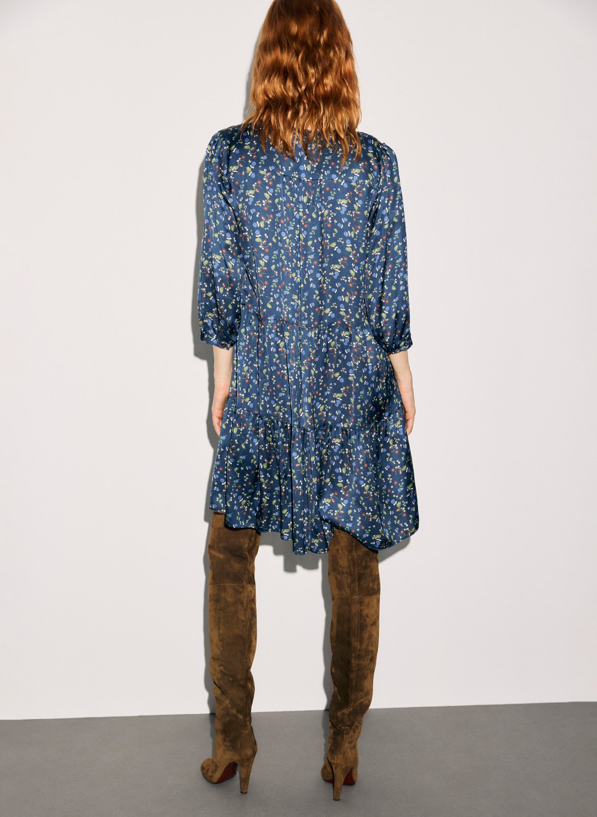 Robe courte col tunisien  GERARD DAREL Bleu