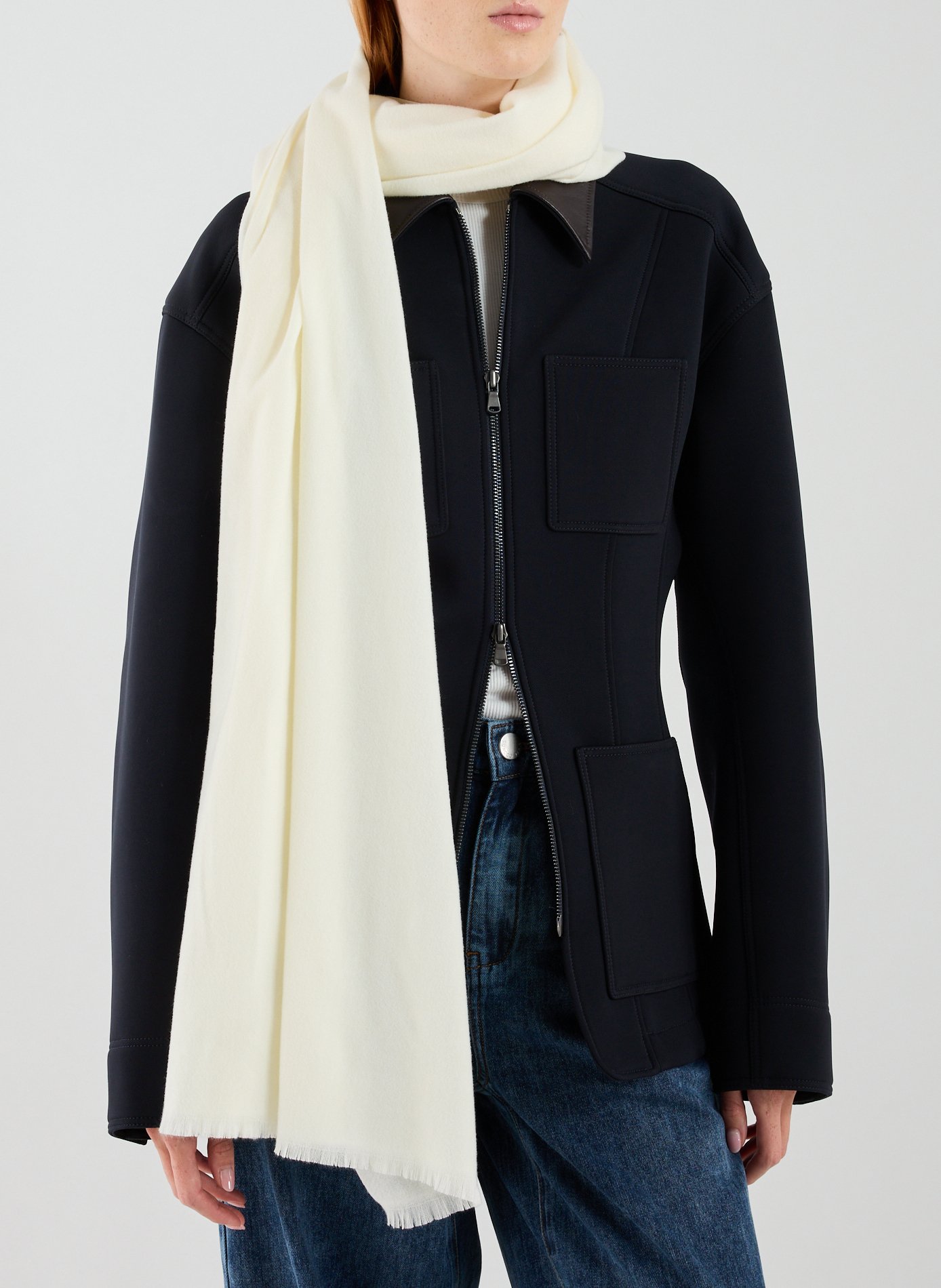 Soft Solid Scarf AU PRINTEMPS PARIS Beige