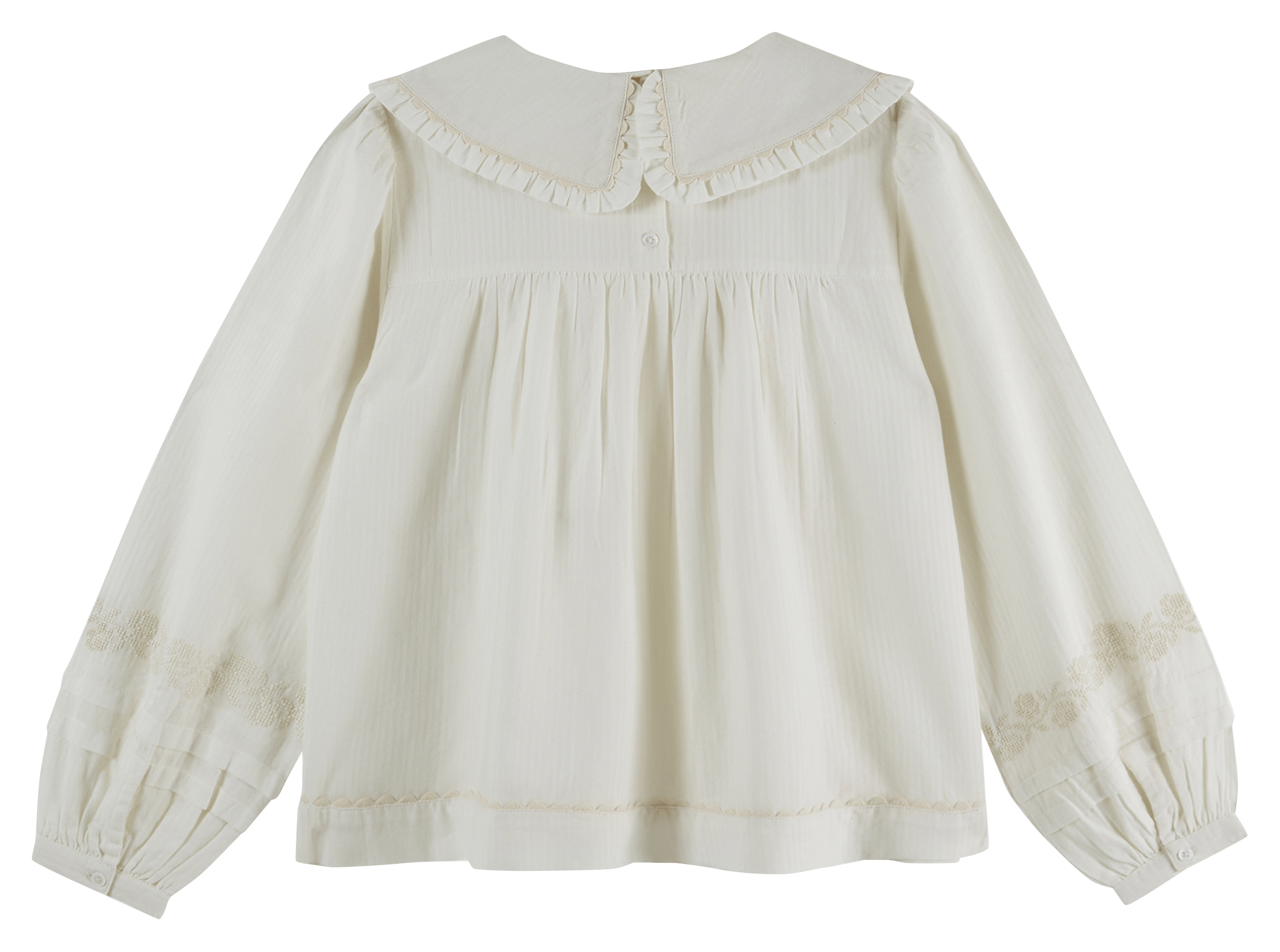 Blouse col claudine en coton EMILE ET IDA Beige