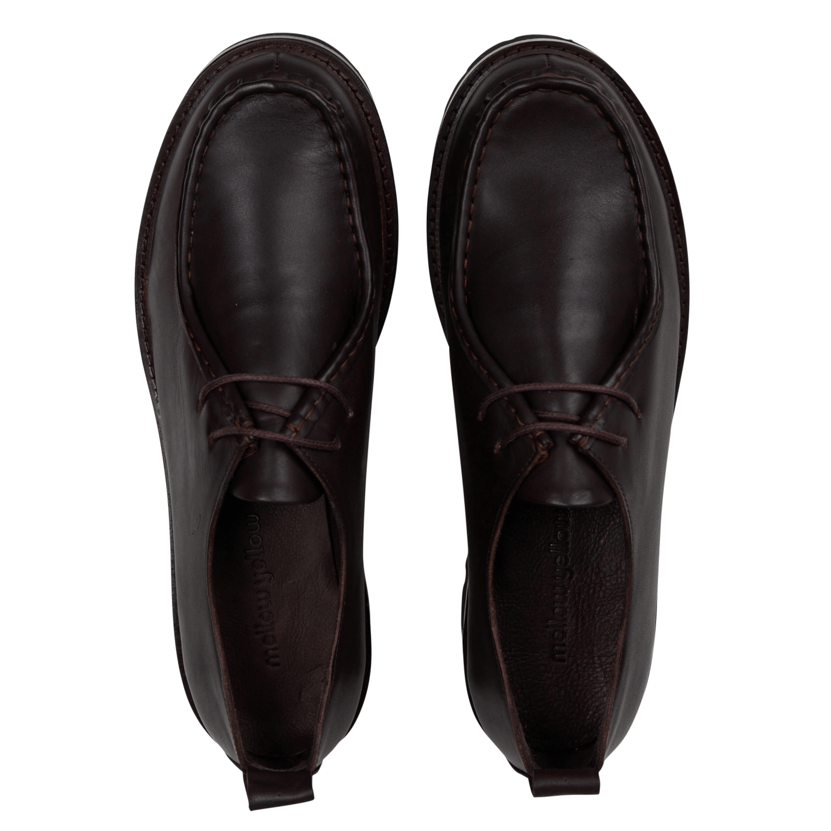 Derbies compensées en cuir MELLOW YELLOW Marron