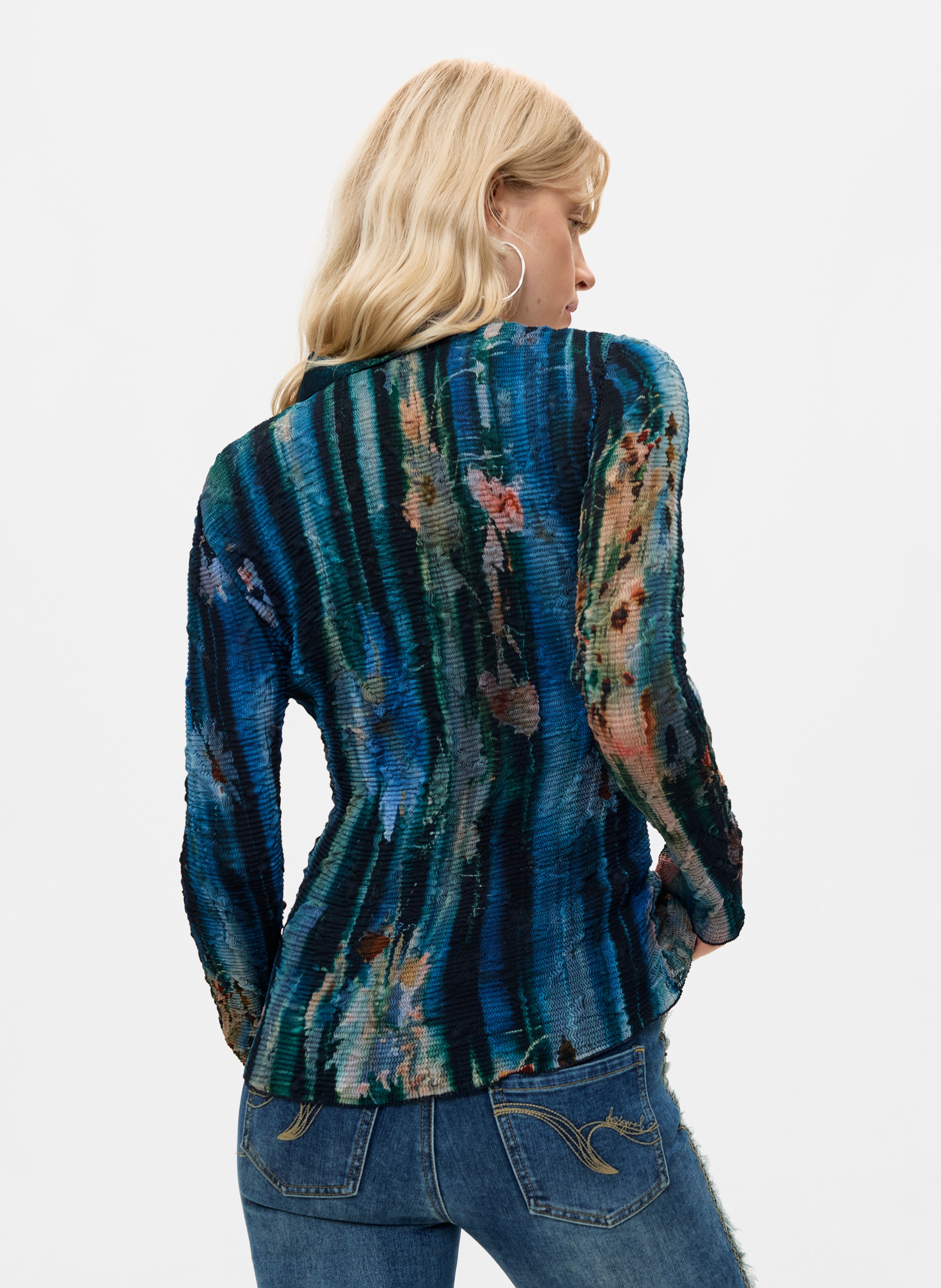 Chemise droite imprimée  DESIGUAL Vert