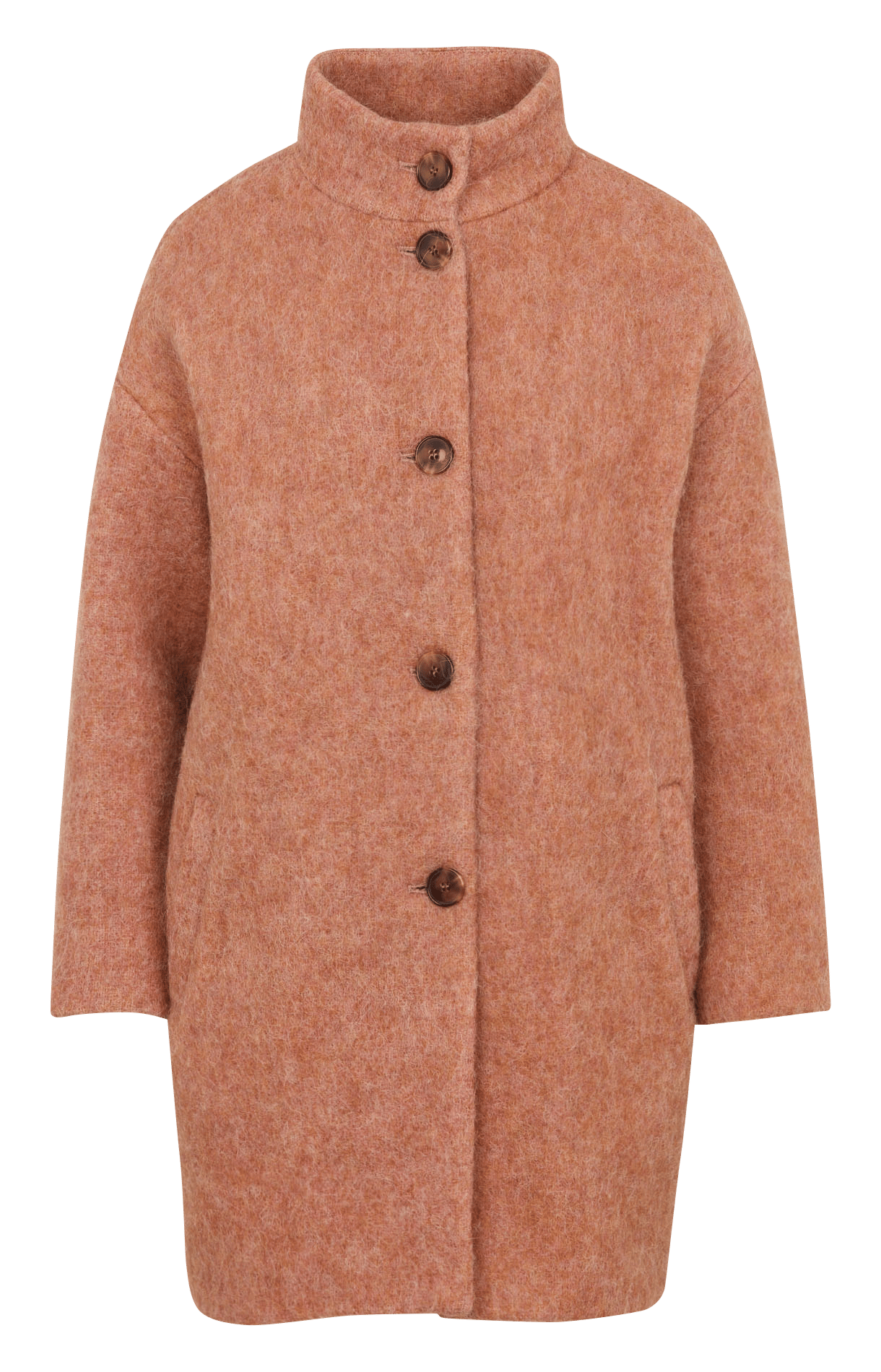 Manteau ample long avec col montant MAISON 123 Orange